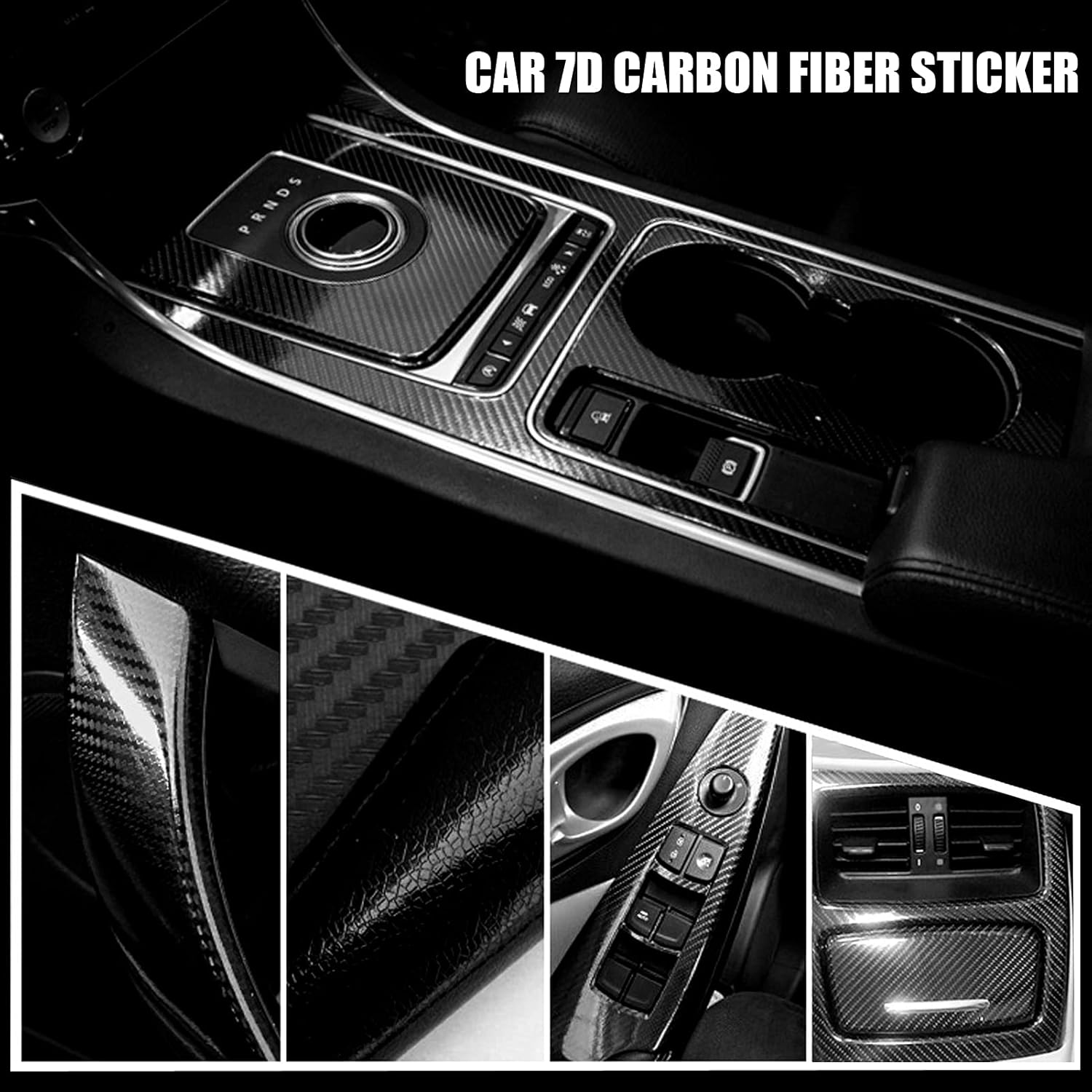 7D Carbon Fiber Vinyl Wrap, Self Adhesive Film, Waterproof Wrap Roll - Medaid International