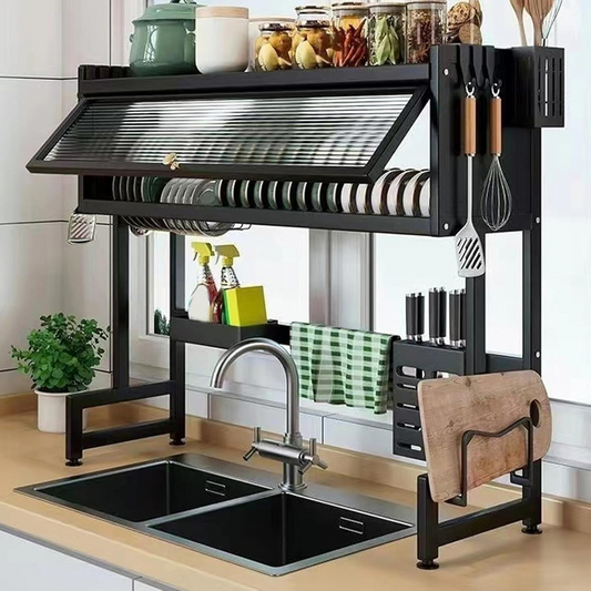 Sink Dish Rack, Space Saving & Multi-Functional Organizer - Medaid International