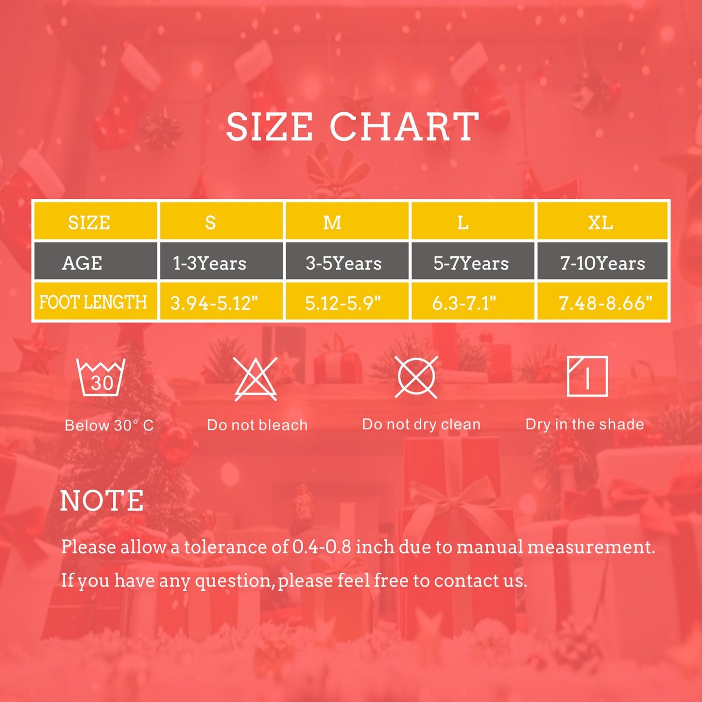 PAPPNTI 5 pairs Christmas Socks Kids Cartoon Printed Xmas Socks Toddler Baby Holiday Festival Sock Children's Santa Sock Multicolor3 XL(7-10 years) - Medaid International