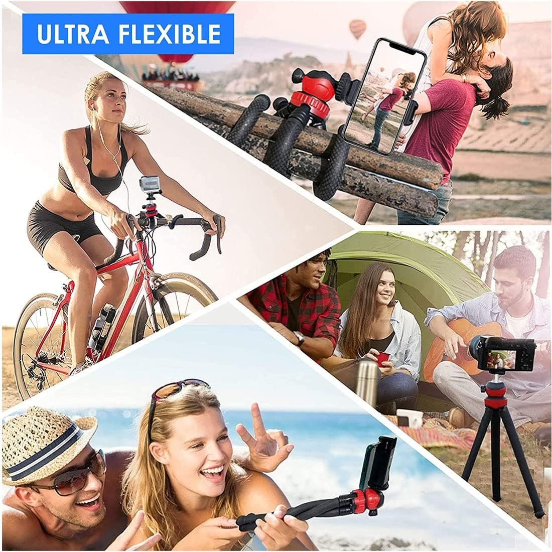 Flexible Octopus Tripod for Phone & Camera ‚Äì Mini Tripod Travel Stand with Phone Clip Mount - Medaid International