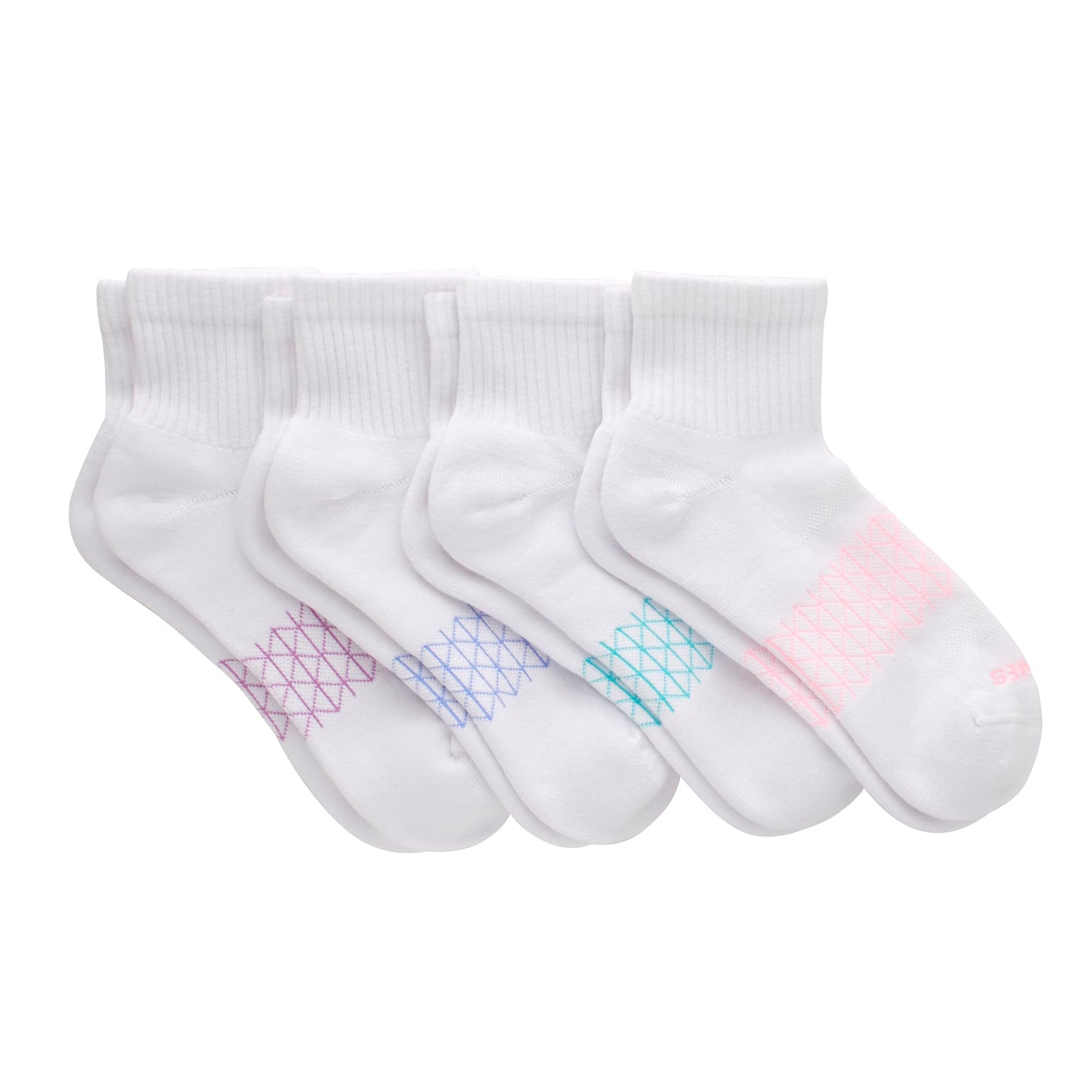 Hanes Women's Cushioned Ankle Socks, Absolute Active Ankle Socks for Women, Seamless Toe, 4-Prs - Medaid International