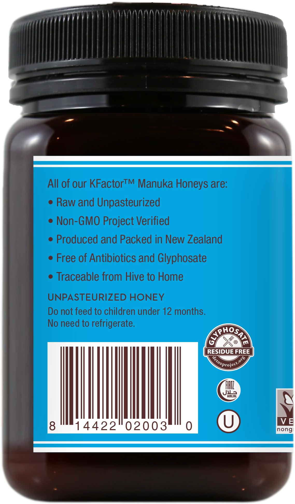 Wedderspoon Raw Premium Manuka Honey, KFactor 12, 17.6 Oz, Unpasteurized, Genuine New Zealand Honey, Non-GMO Superfood, Traceable From Our Hives To Your Home - Medaid International