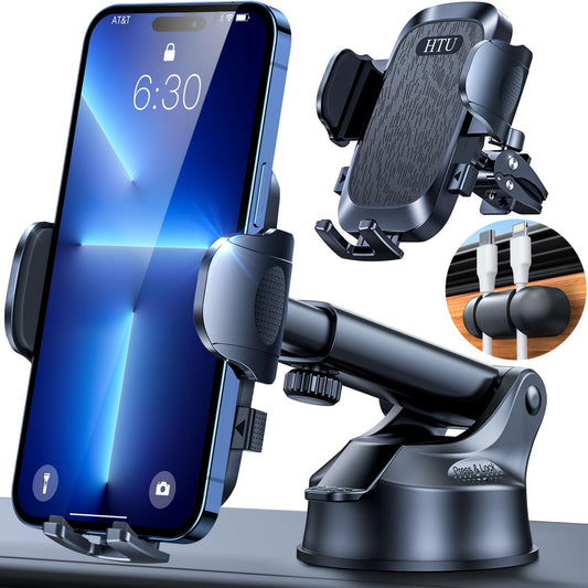 2025 Ultimate Car Phone Mount【98+LBS Strongest Suction & Military-Grade】【Patent & Safety Certs】 Cell Phone Holder Truck Stand for Dashboard Windshield Vent for iPhone 16 Pro Max Samsung (Black) - Medaid International