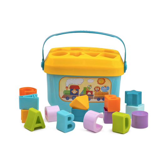 Playkidz Shape Sorter Baby and Toddler Toy, ABC and Shape Pieces, Sorting Shape Game, Developmental Toy for Children 18 Months+ - Medaid International