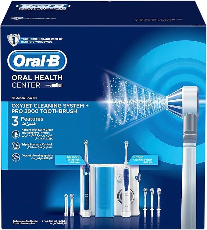 Oral B Oxyjet Center Pro2000 Plus Oral Irrigator And Electric Toothbrush - Medaid International
