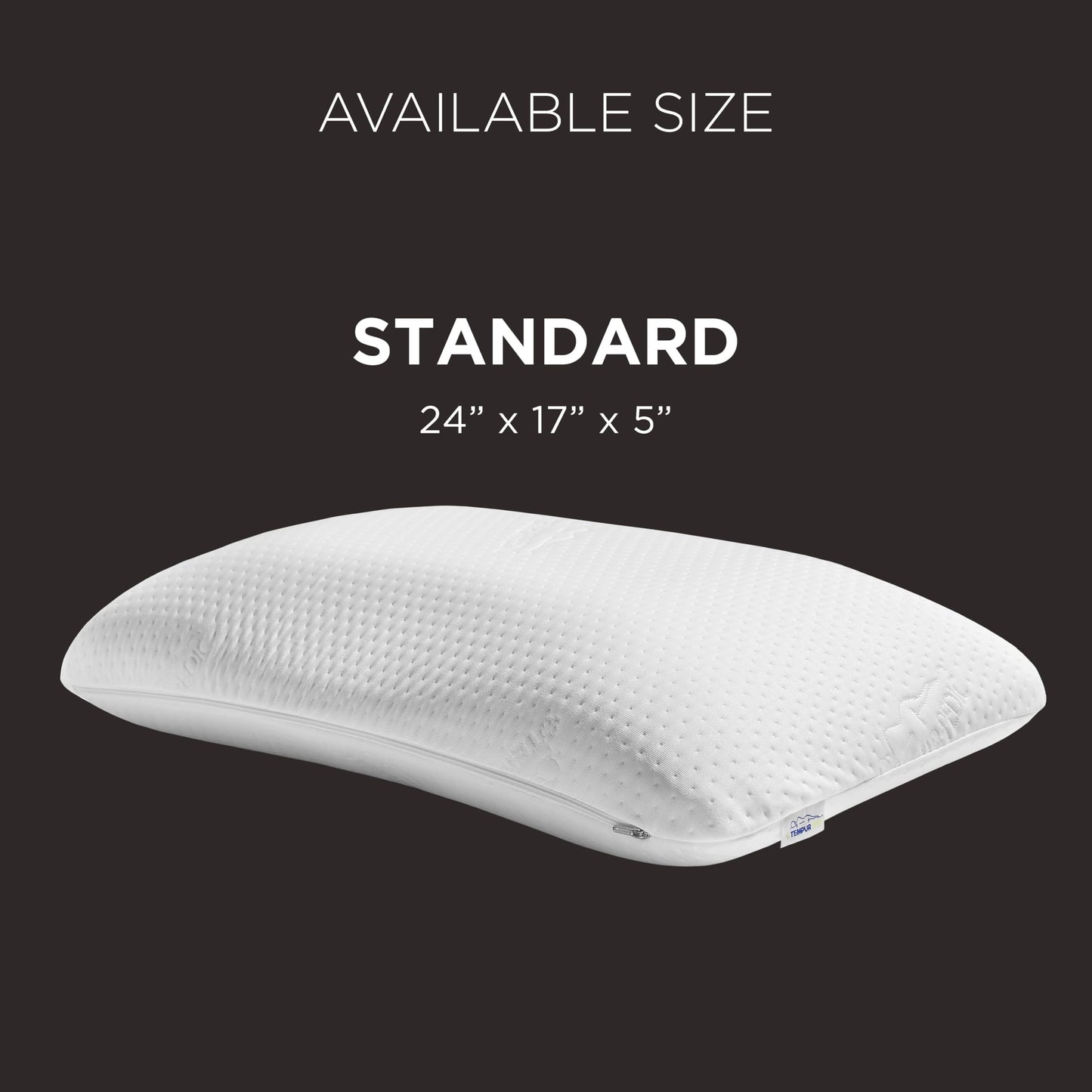 Tempur-Pedic Memory Foam Symphony Pillow Luxury Soft Feel, Standard, White - Medaid International