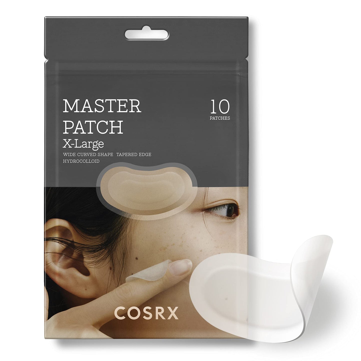 COSRX Master Patch Intensive | Oval-Shaped Hydrocolloid Pimple Patch with Tea Tree Oil & Salicylic Acid | Quick & Easy Blemish, Zit, Spot Treatment (10 Patches (X-Large), 10, Count) - Medaid International