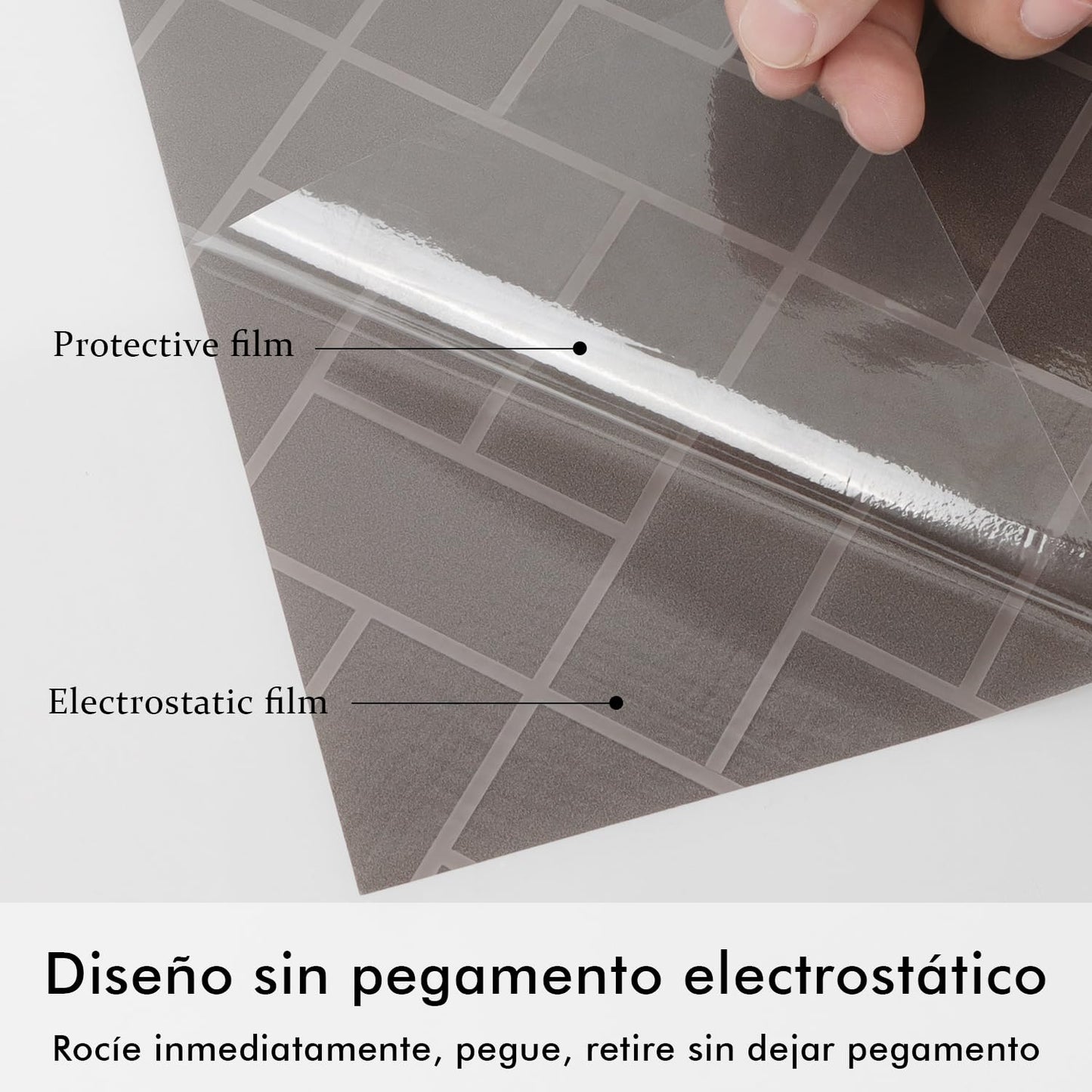 Arthome 17.7 x100 inch Privacy Window Glass Films No Glue Frosted Static Cling UV Protection Heat Control Home Decorative for Living Room Bathroom Bedroom Kitchen Office (45 x 254 cm,AHS160) - Medaid International