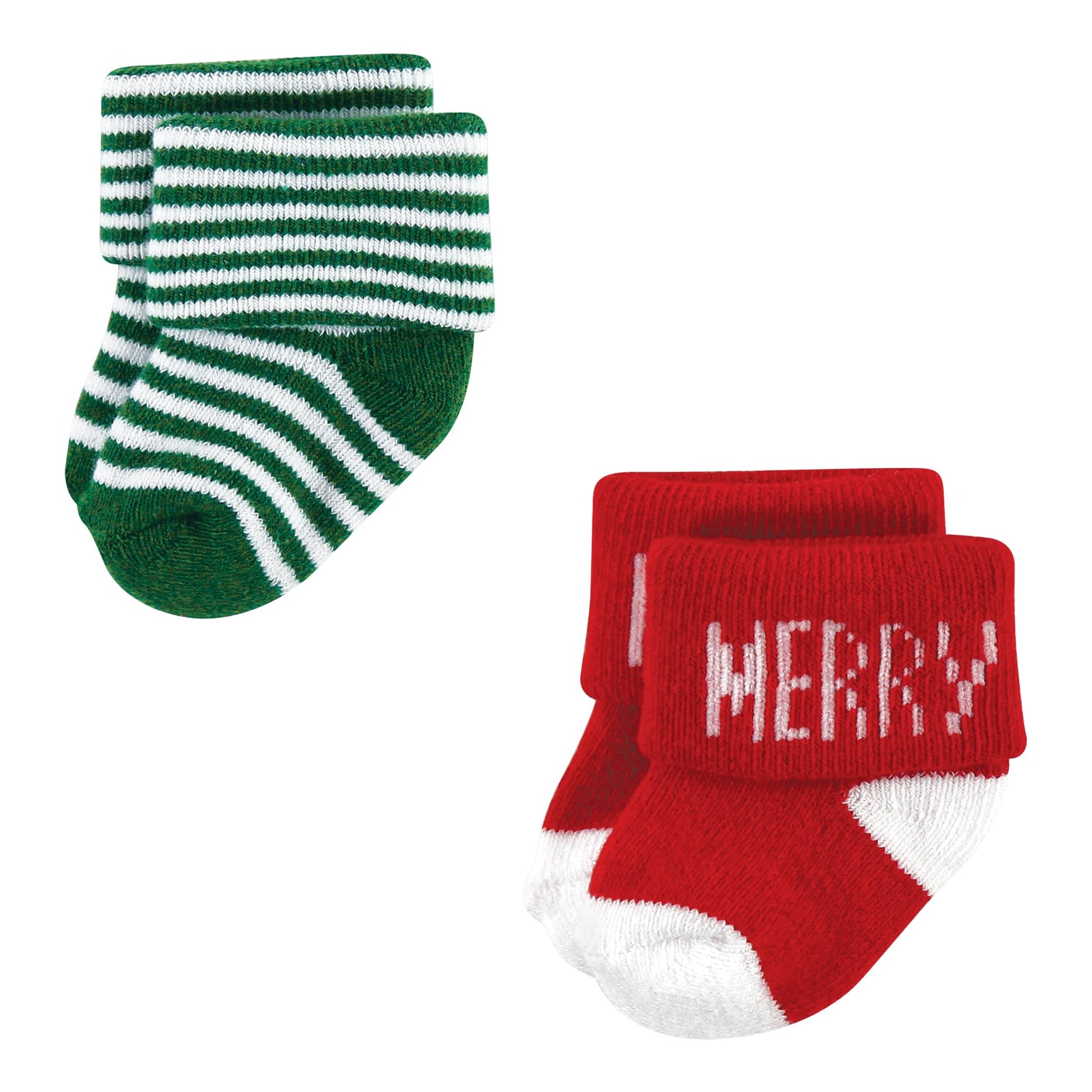 Hudson Baby Unisex Baby Cotton Rich Newborn and Terry Socks, 12 Days Of Christmas Falala, 0-6 Months - Medaid International