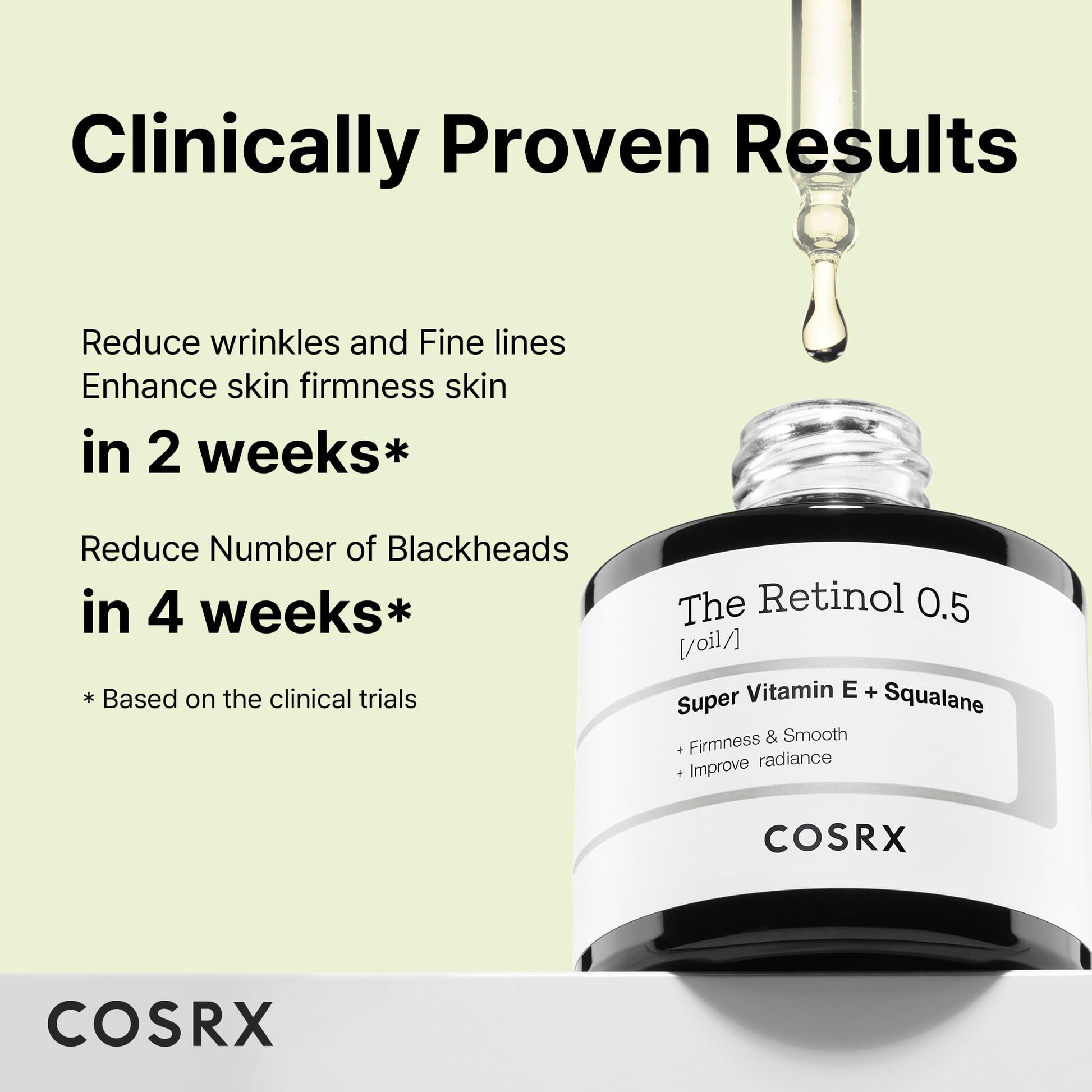 COSRX Retinol 0.5 Oil, Anti-aging Serum with 0.5% Retinoid Treatment for Face, Reduce Wrinkles, Fine Lines, & Signs of Aging, Gentle Skincare for Day & Night, Not Tested on Animals, Korean Skincare - Medaid International