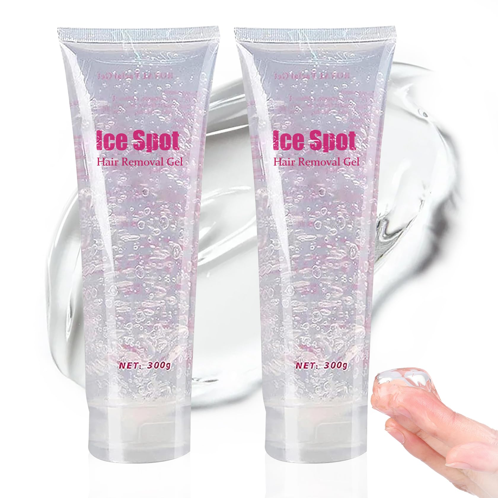 2PCS Cooling Gel for Lazer Hair Removal Device,Gentle Home Laser Hair Removal Cream for Women Men,Refreshing Moisturizing Body Face Gel 600ML - Medaid International