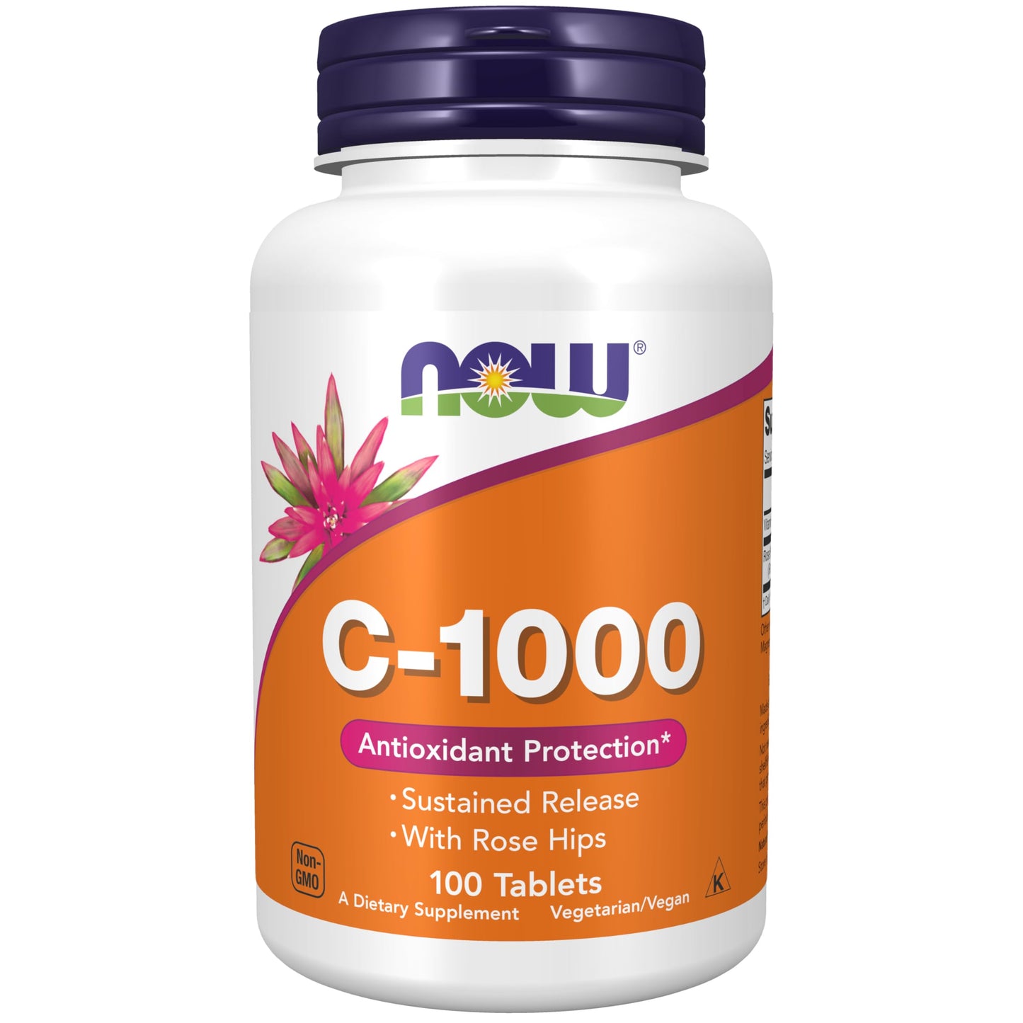 NOW Foods Supplements, Vitamin C-1,000 with Rose Hips, Sustained Release, Antioxidant Protection*, 100 Tablets - Medaid International