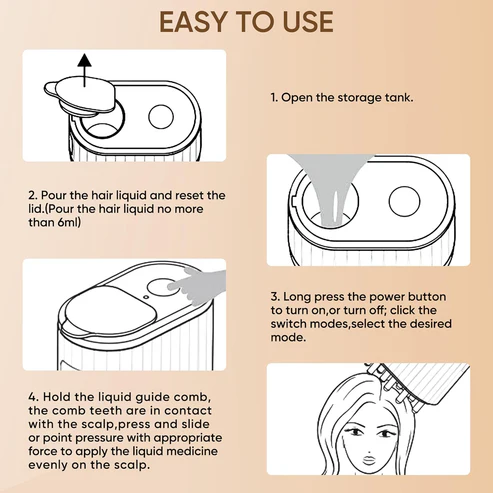 2 in 1 Electric Hair Oil Applicator and Scalp Massager - Medaid International