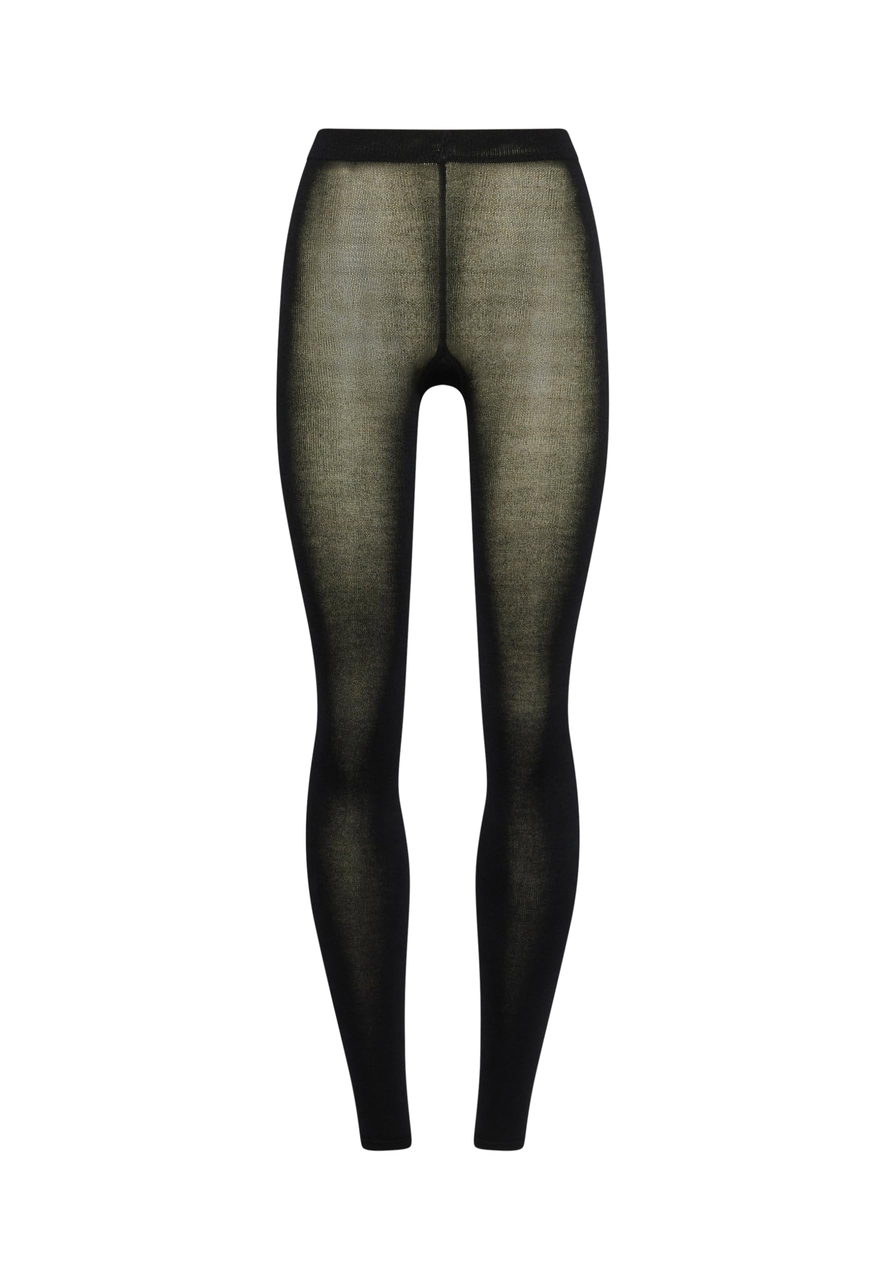Wolford Cashmere Silk Tights Leggings for Women 250 Denier Opaque Matte Fair Silk Footless Comfortable Knitted-in Waistband - Medaid International