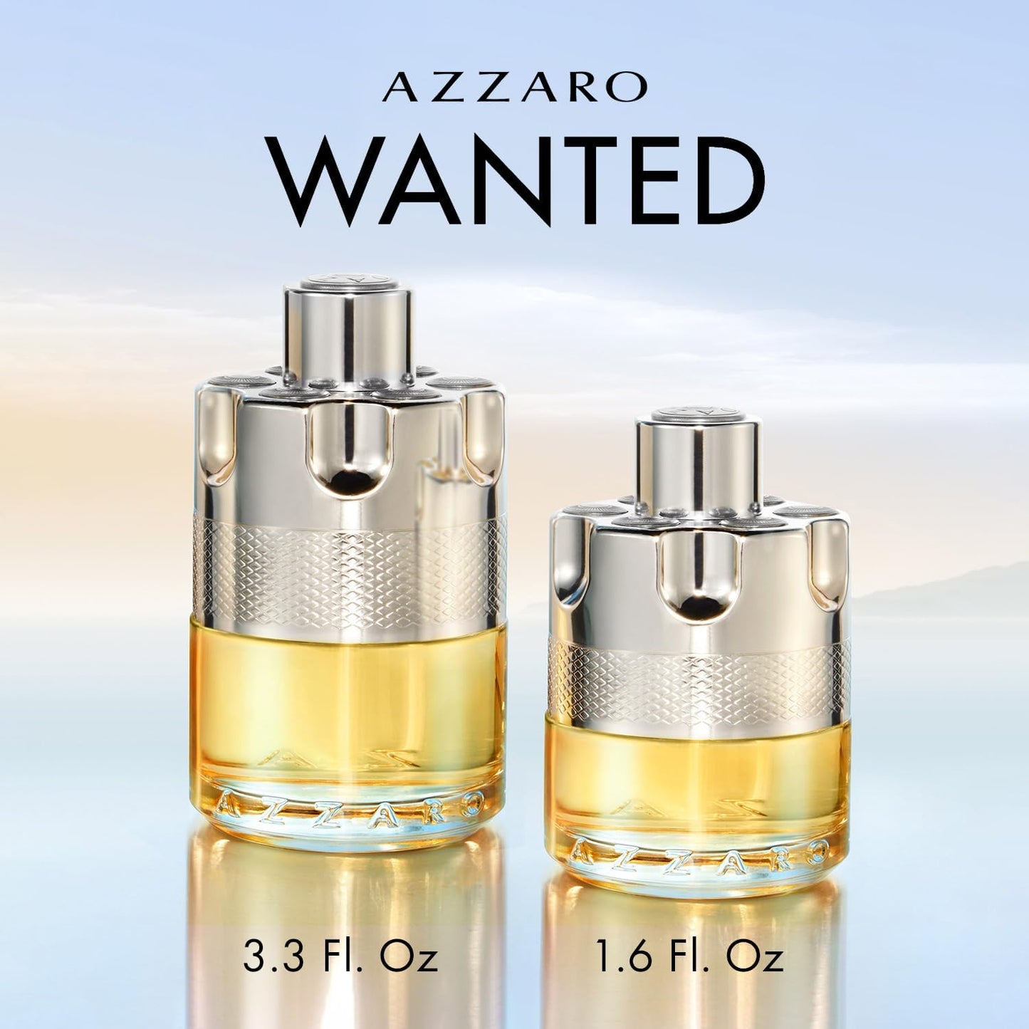 Azzaro Wanted Eau de Toilette - Vibrant & Irresistible Mens Cologne - Woody, Citrus & Spicy Fragrance - Cardamom, Lemon, Vetiver - Everyday Wear - Luxury Perfumes for Men - Full Size, 3.3 Fl. Oz - Medaid International