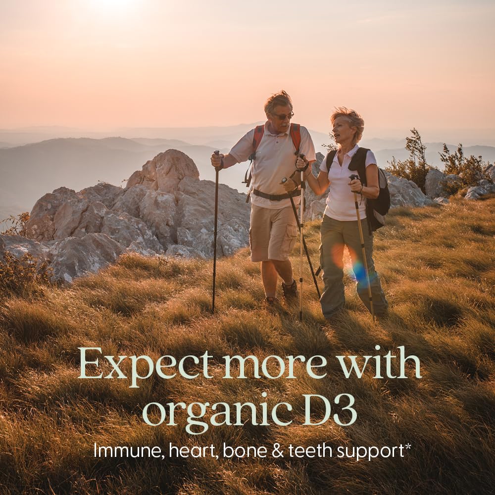 New Chapter Fermented Vitamin D3 2,000 IU, Organic, ONE Daily for Immune, Heart & Bone Support + Whole-Food Turmeric, Adaptogenic Reishi Mushroom, 100% Vegetarian, Gluten Free, 60 Count - Medaid International