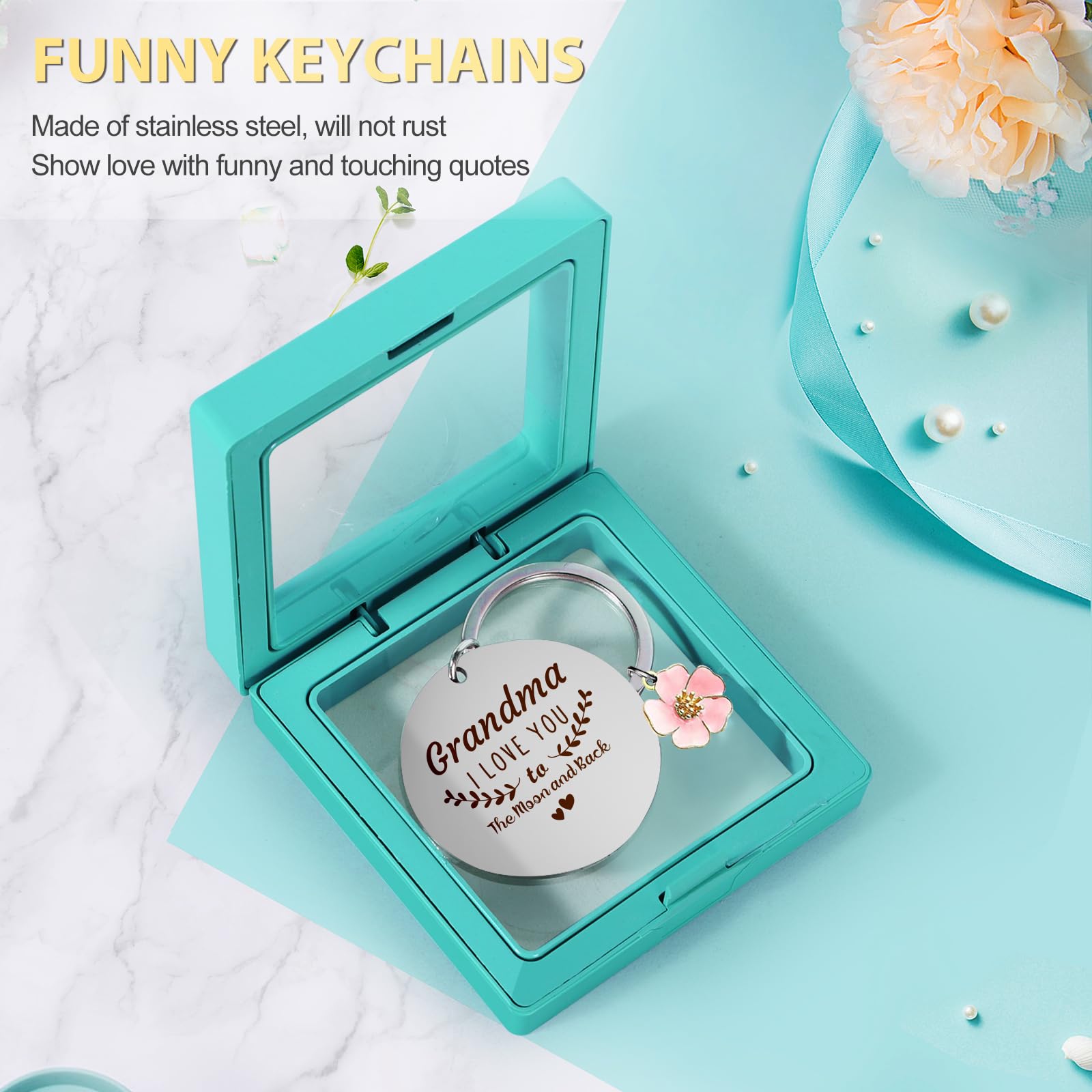 Suhctuptx Grandma Gift Set, Christmas & Birthday Gifts for Grandma, Funny Mother's Day Ideas for Grandparent & Nana Basket with Tote Bag - Medaid International