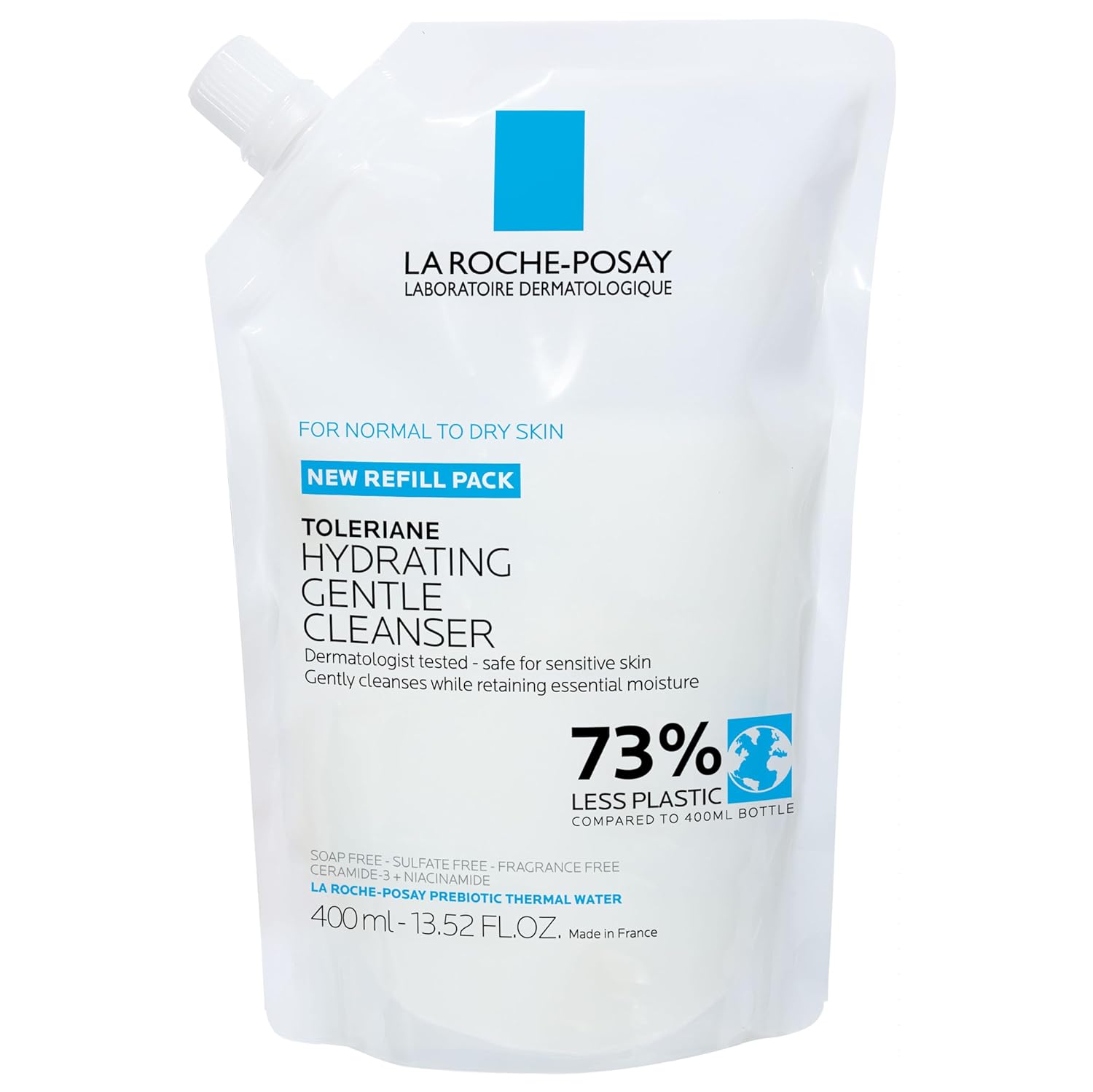La Roche-Posay Toleriane Hydrating Gentle Face Cleanser | Hydrating Facial Cleanser With Niacinamide + Ceramides | Daily Face Wash For Dry Skin To Normal Skin | Sensitive Skin Tested | Fragrance Free - Medaid International
