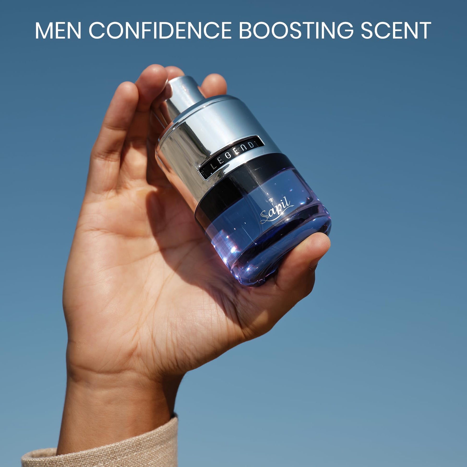 Sapil Legend Eau de Parfum for Men – Long-Lasting Dubai Perume – Spicy, Woody, Fresh & Aromatic Scent with Citrus & Warm Spices – 3.4 Oz (100ml) – Sophisticated Fragrance for Daily & Evening Wear - Medaid International