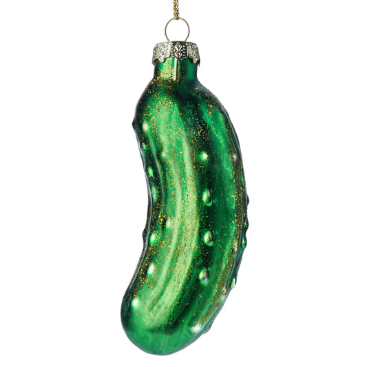 Joiedomi Christmas Pickle Glass Ornament, Glass Blown Food Ornament Presents for Christmas Tree Decoration, Xmas Cucumber Decoration for Xmas Gift Holiday Party Favor - Medaid International
