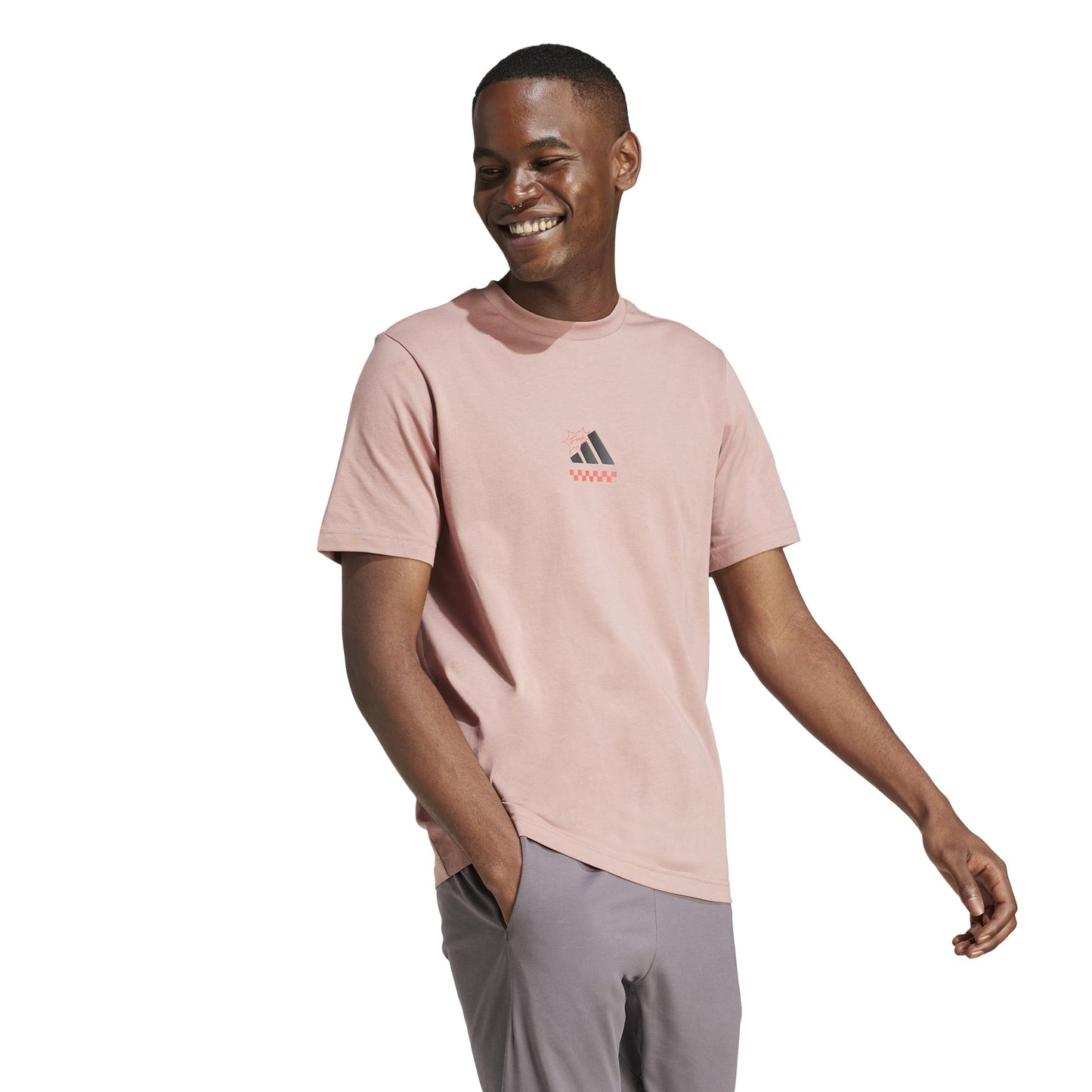 adidas Lounge Pizza Graphic T-Shirt Men's T-Shirt - Medaid International