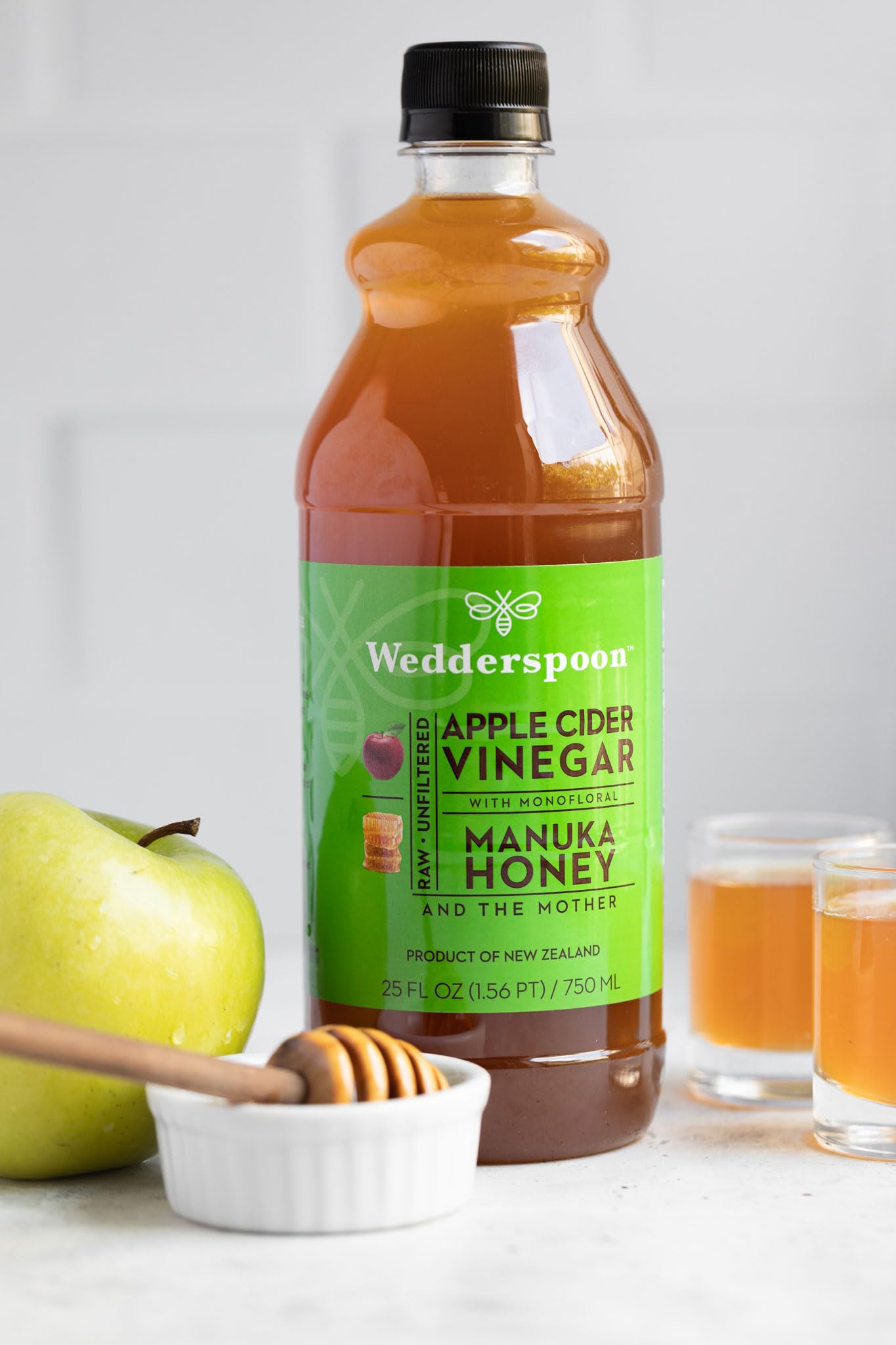 Wedderspoon Apple Cider Vinegar With Monofloral Manuka Honey & The Mother, 25 fl oz - Medaid International