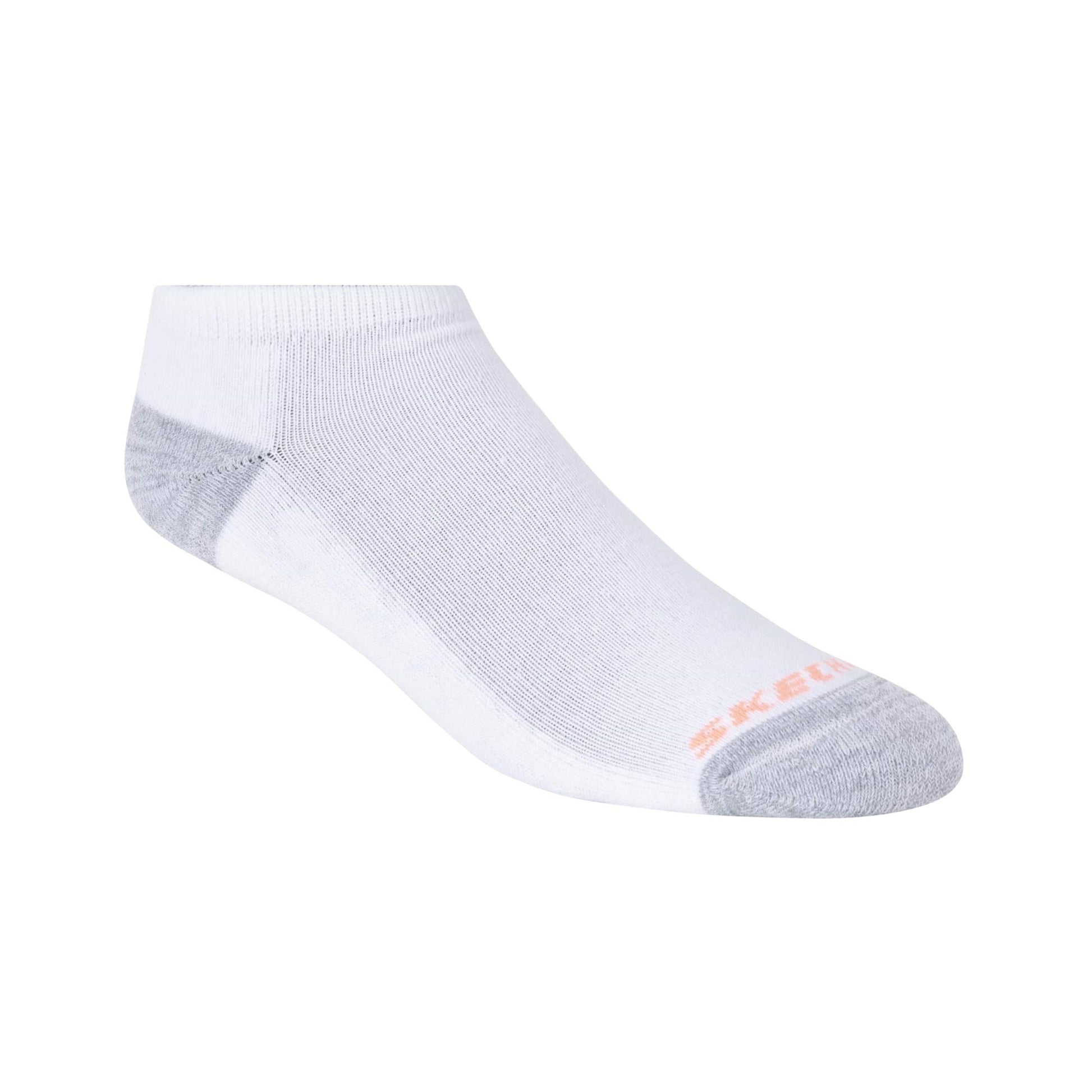 Skechers womens 10 Pack No Show Running Socks, White/Orange, 9 11 US - Medaid International