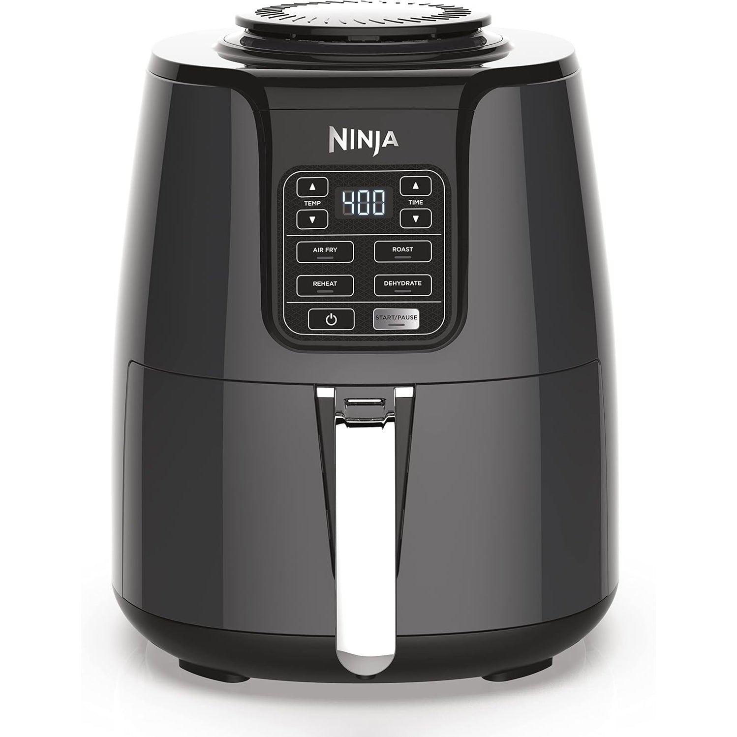 Ninja Air Fryer, Roast, Bake, Air Fry, Roast, Broil, Reheats, & Dehydrates, 4-in-1, Fries, Frozen Food, Veggies, and Juicy Meat, Less Oil, Easy Meals, Healthy Meals, Compact, 4 QT, Grey, AF101 - Medaid - Lebanon