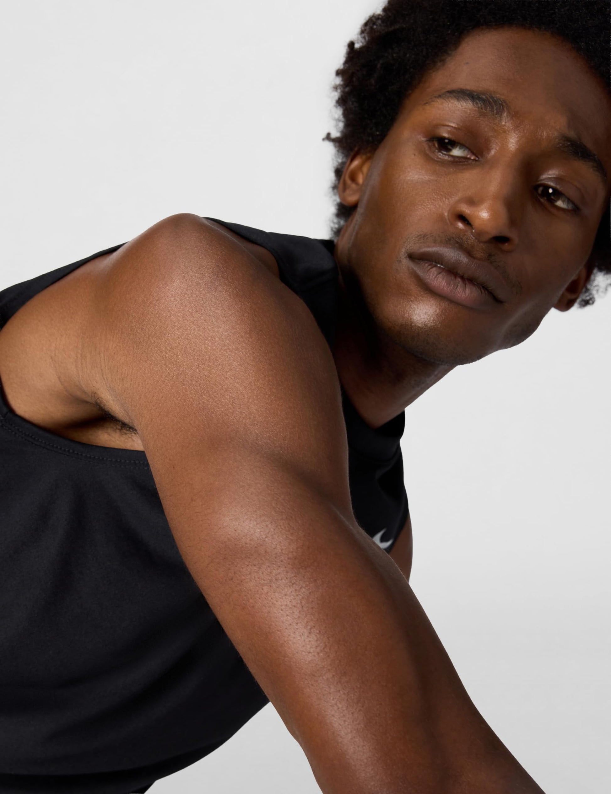 Nike Men's Dri-Fit Legend Sleeveless Fitness T-Shirt, Black/Matte Silver, Small - Medaid International