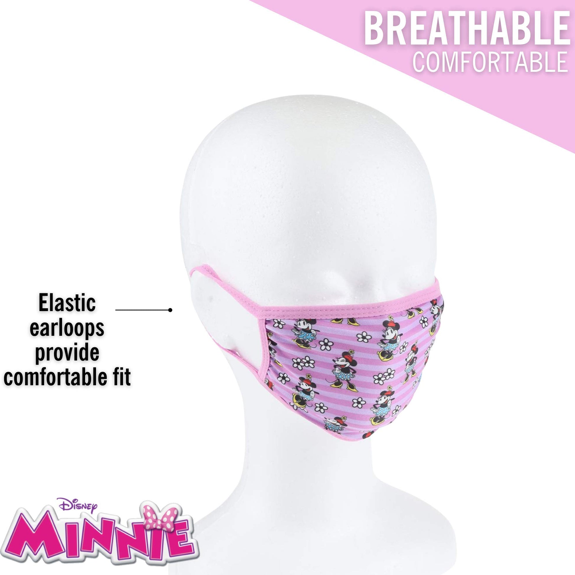 Concept One Kids Purple Minnie Mask, Multi, One Size - Medaid International