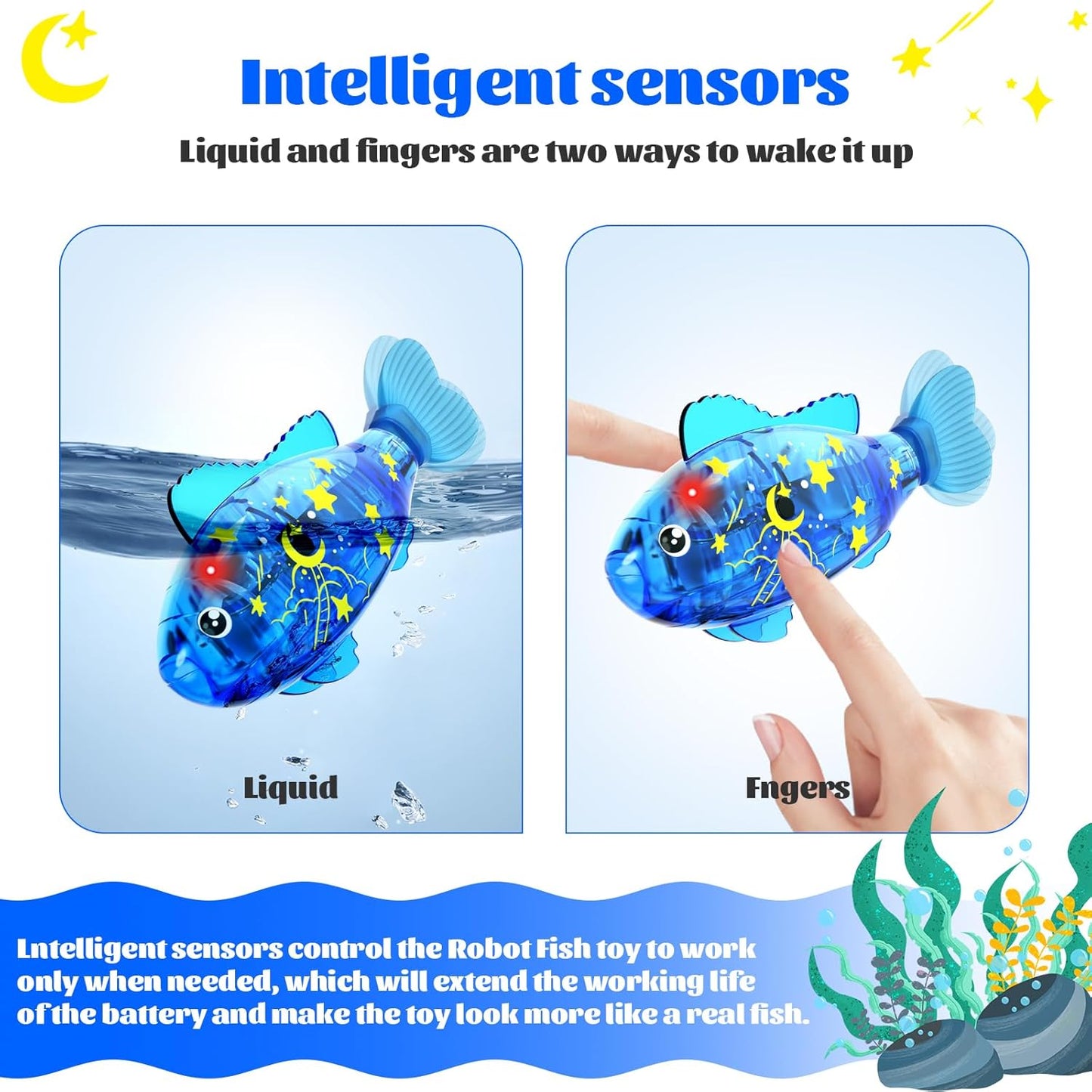 Robot LED Electric Fish Toy(2PCS) - Medaid International