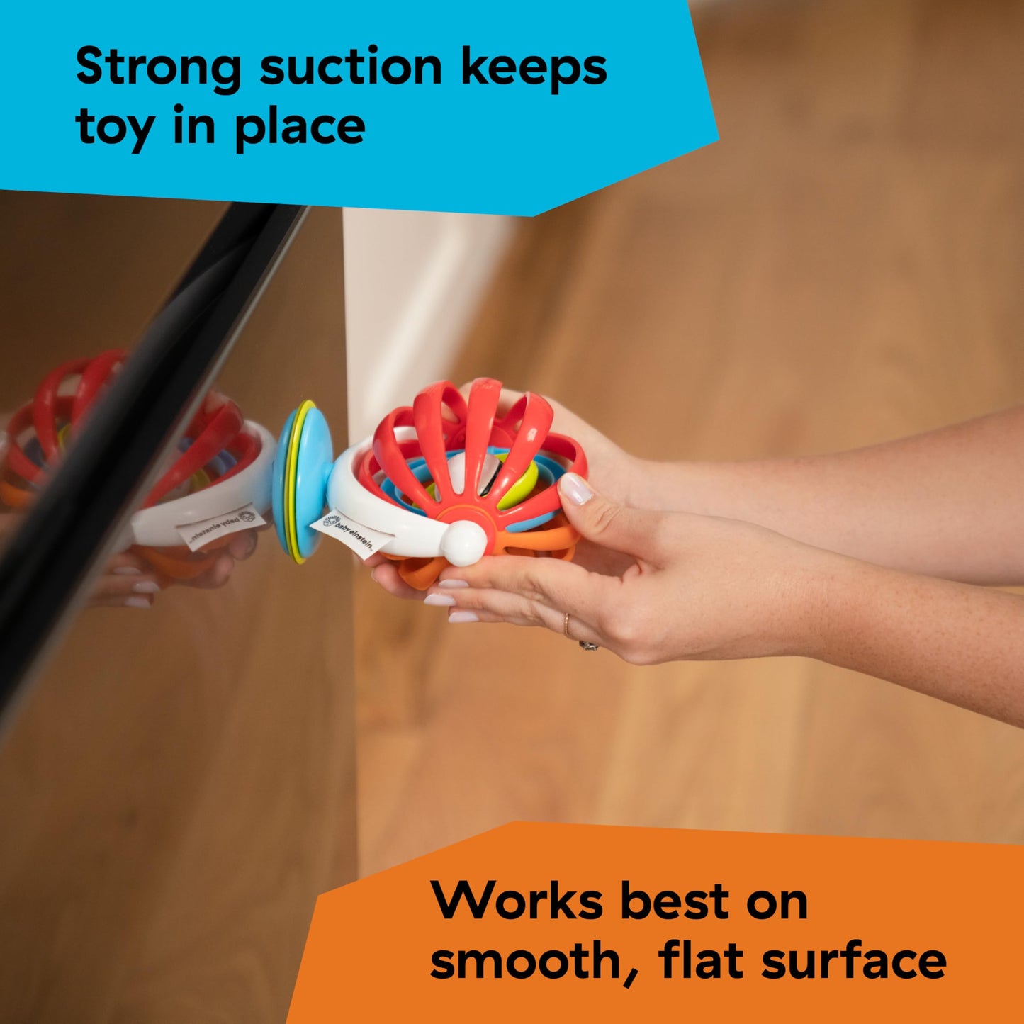 Baby Einstein Sticky Spinner BPA-free Suction Cup High Chair Activity Toy and Tray Toy for Early Development, 3mo+ - Medaid International