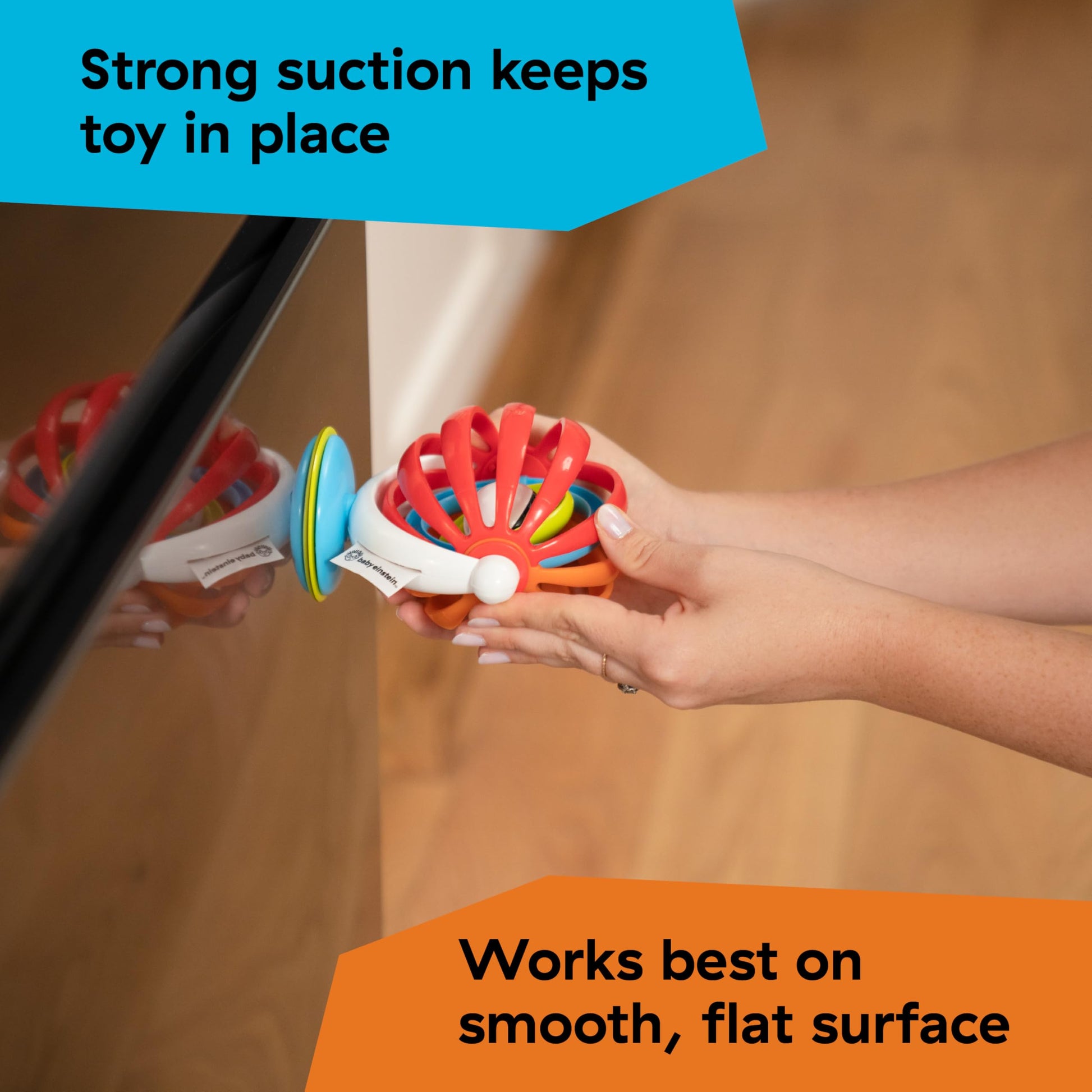 Baby Einstein Sticky Spinner BPA-free Suction Cup High Chair Activity Toy and Tray Toy for Early Development, 3mo+ - Medaid International