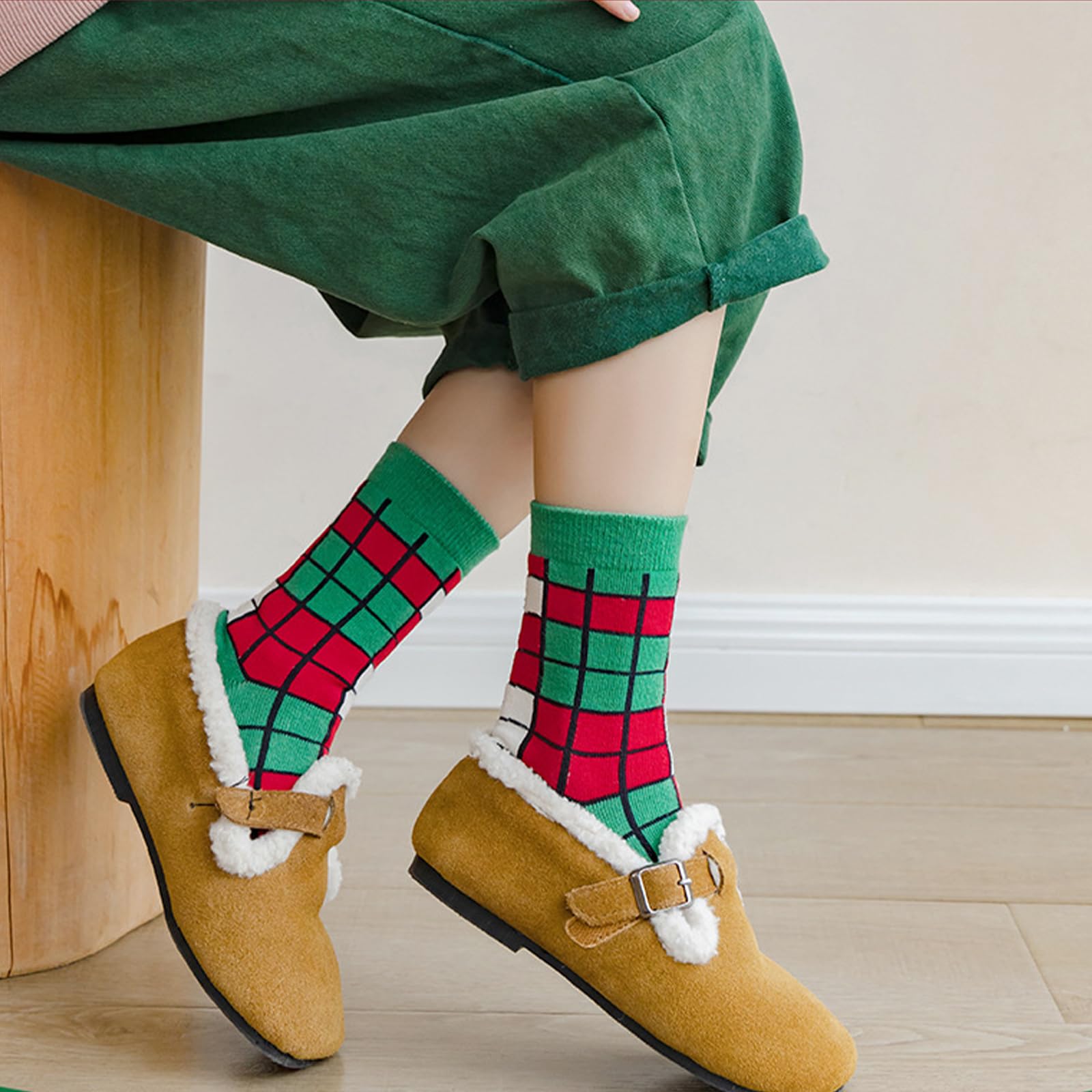 Looching 5 Pack Baby Christmas Socks Kids Cute Xmas Sock Christmas Gift Funny Toddler Boy Girl Children's Socks 1-8Years - Medaid International