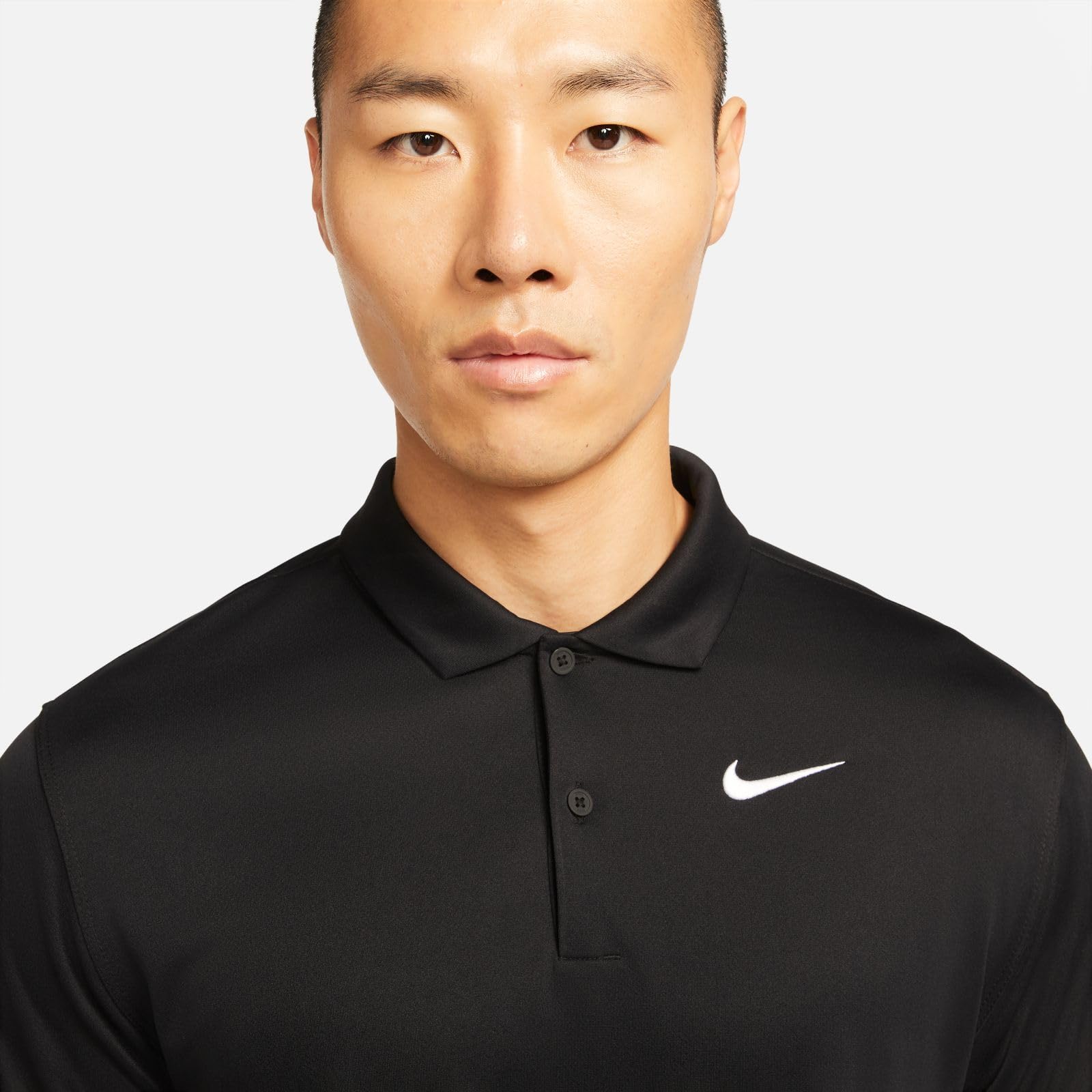 Nike Men's Court Dri-FIT Tennis Polo Black/White Small - Medaid International
