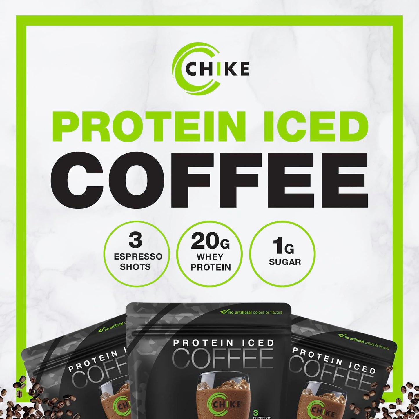 CHIKE Triple Shot Espresso & Cream Protein Iced Coffee, 20 G Protein, 3 Shots Espresso, 1 G Sugar, Keto Friendly and Gluten Free, 14 Servings (15.8 Ounce)… - Medaid International