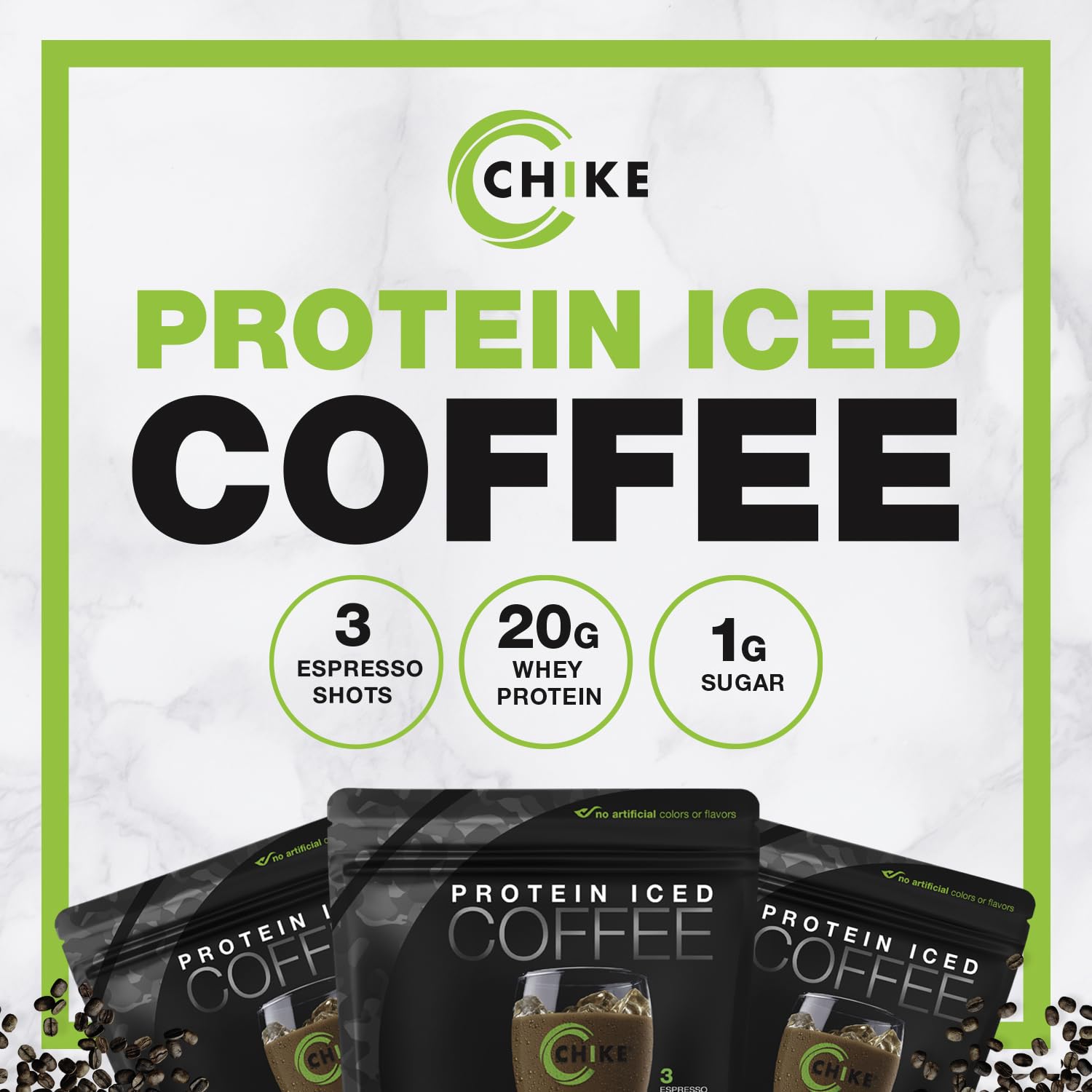 CHIKE Triple Shot Espresso & Cream Protein Iced Coffee, 20 G Protein, 3 Shots Espresso, 1 G Sugar, Keto Friendly and Gluten Free, 14 Servings (15.8 Ounce)… - Medaid International