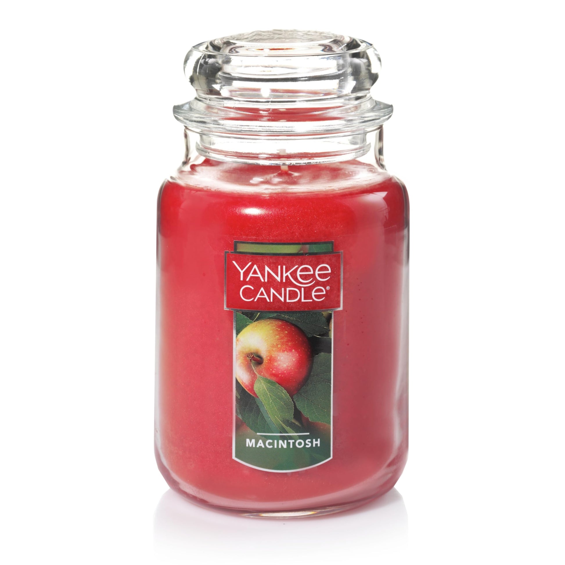 Yankee Candle Macintosh Scented, Classic 22oz Large Jar Single Wick Candle, Over 110 Hours of Burn Time - Medaid International