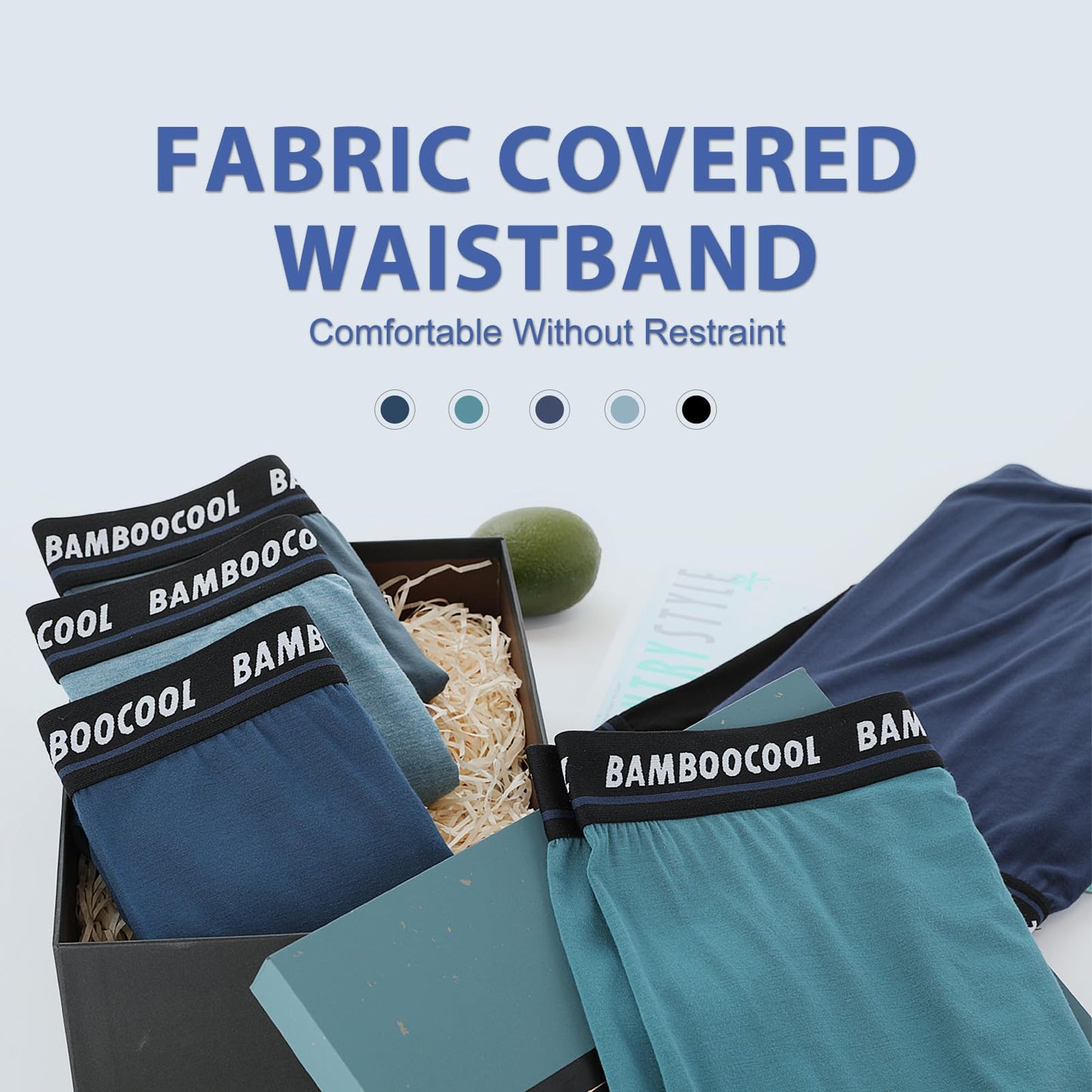 BAMBOO COOL Men's Long Boxer Briefs Performance Long Leg Sports Boxer Brief Underwear MultiPack - Medaid International