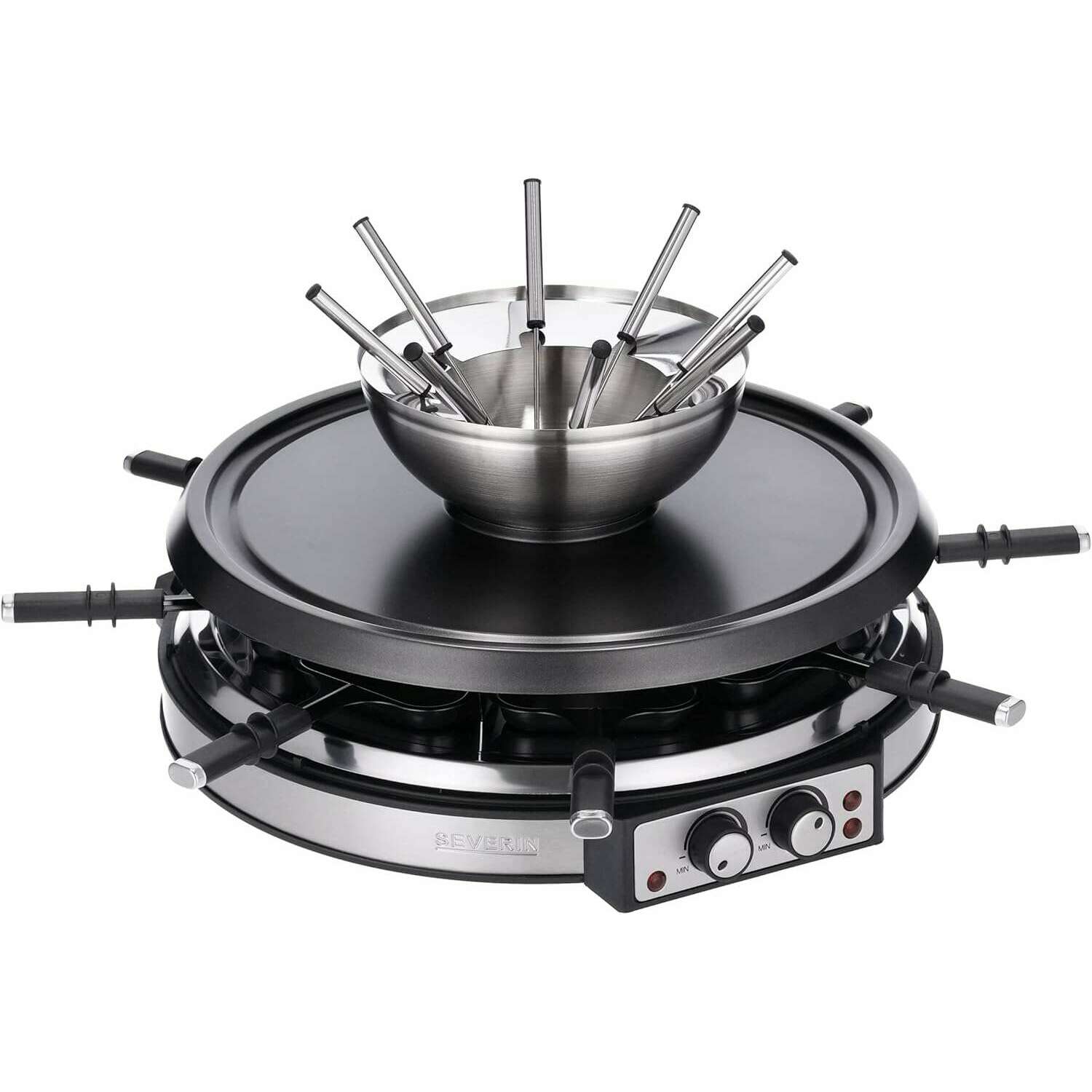 Raclette & Fondue Set - 8 Persons, 1900w - Medaid International