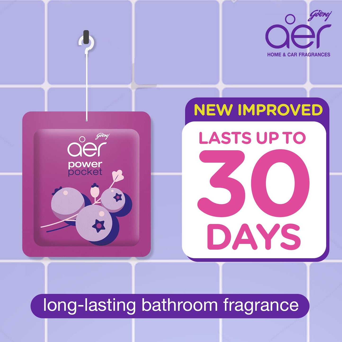 Godrej aer Pocket - Bathroom Fragrances - 3 x 10 grams (0.35 oz) Pack - Medaid International
