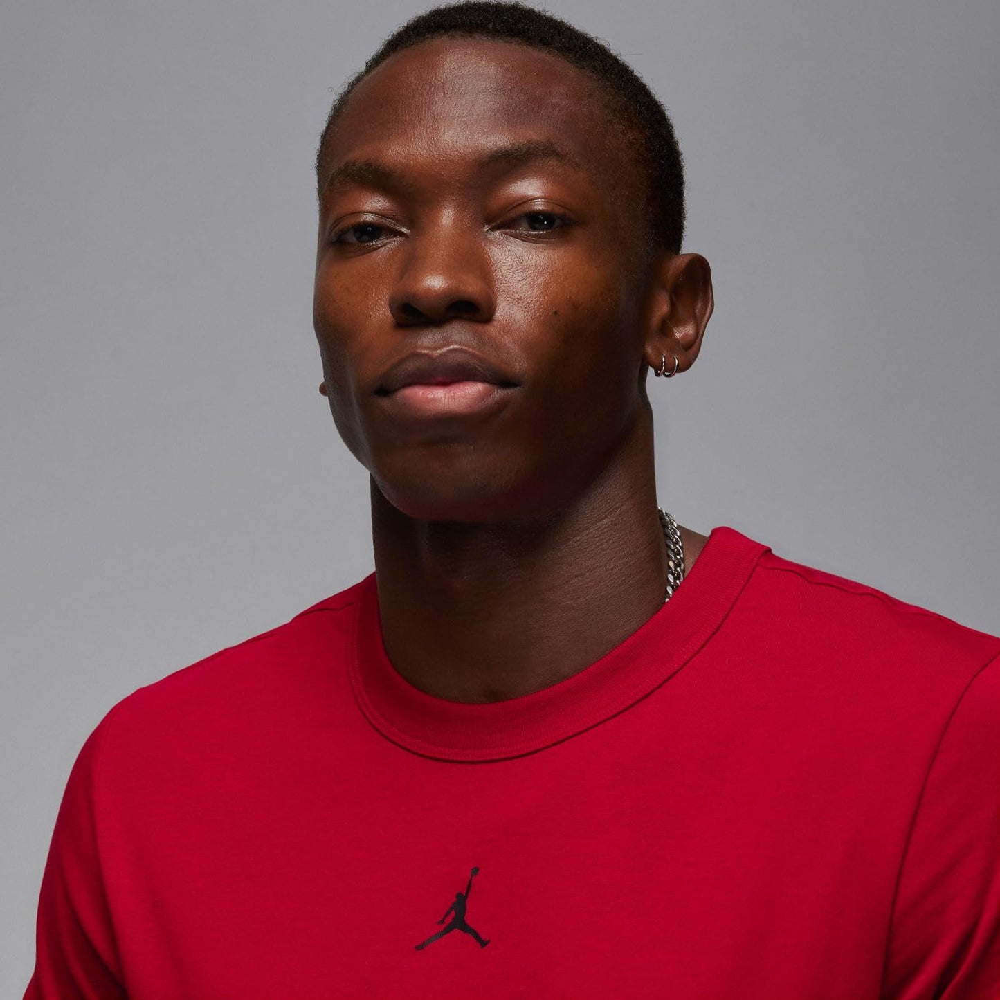 Jordan Sport Men's Dri-FIT Short-Sleeve Top (Gym Red/Black, FN5829-687) Size X-Large - Medaid International