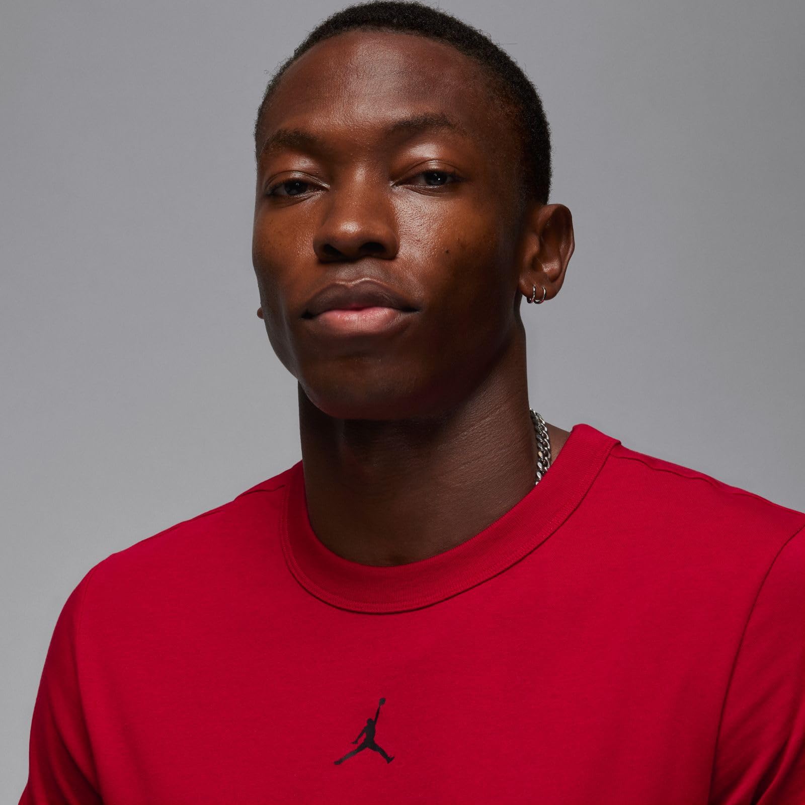 Jordan Sport Men's Dri-FIT Short-Sleeve Top (Gym Red/Black, FN5829-687) Size X-Large - Medaid International