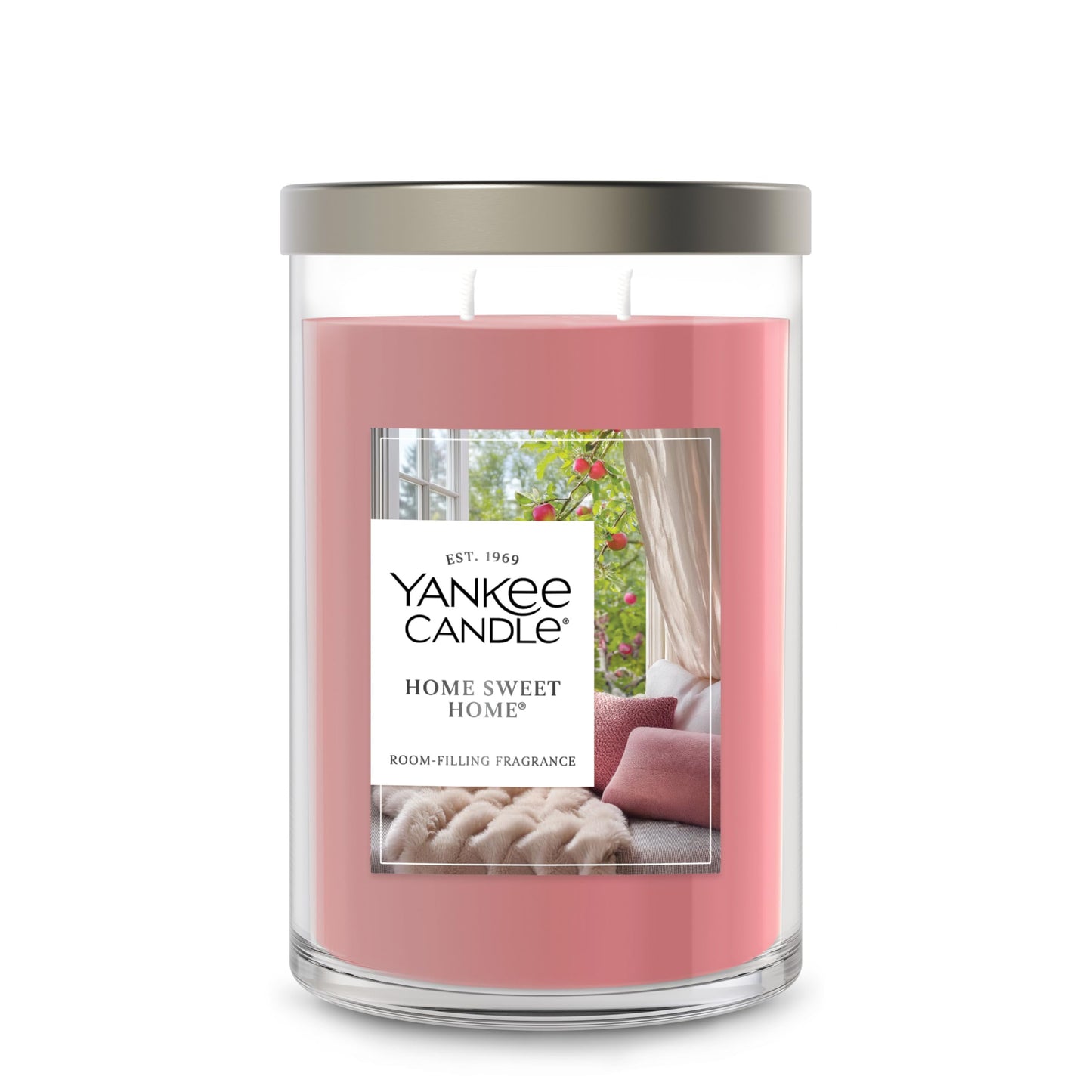 Yankee Candle Large Tumbler Scented Candle with up to 80 Hour Burn Time, Premium Plant Wax Blend for Consistent Burn, 20 oz Tumbler Candle with Room Filling Fragrance, Home Sweet Home - Medaid International