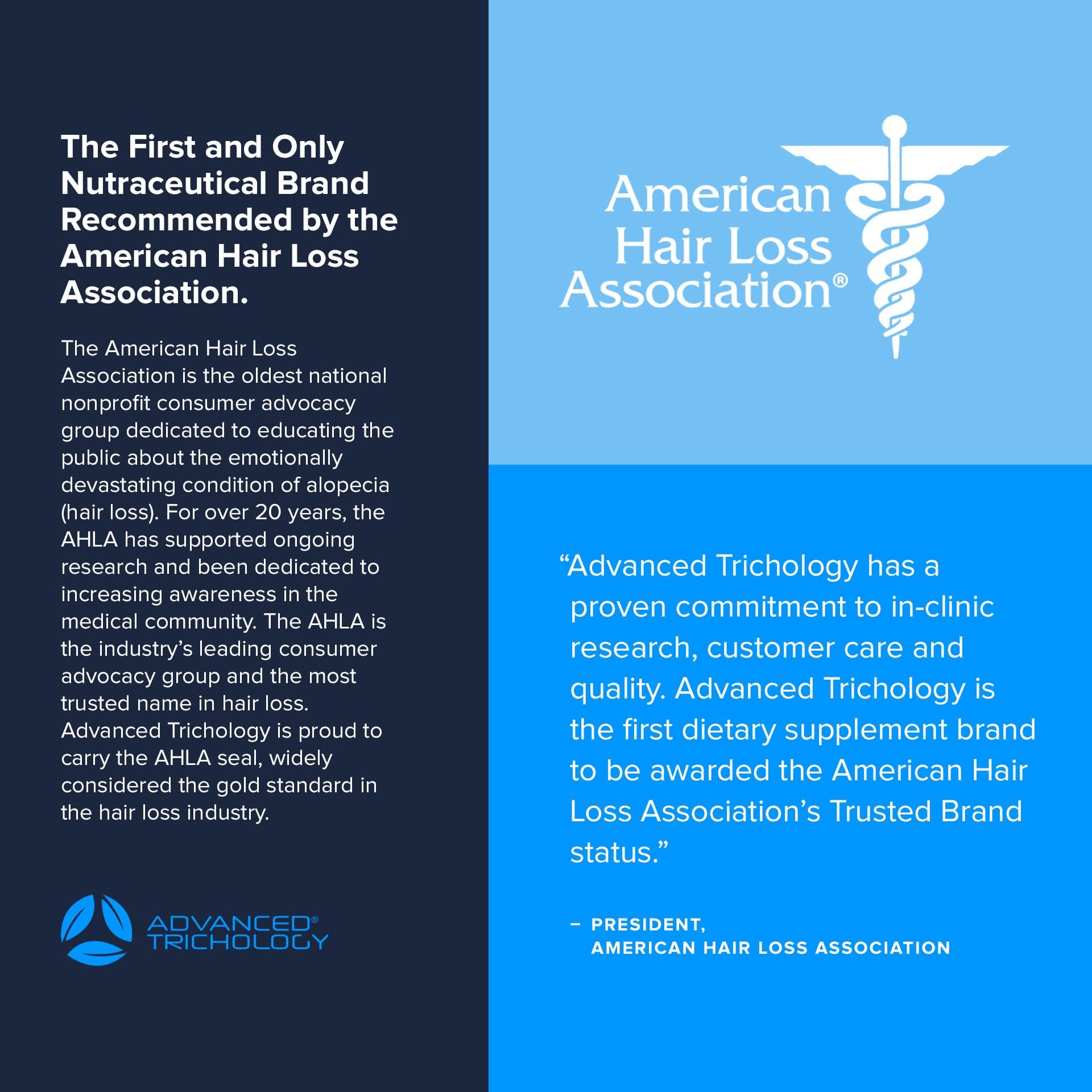 Advanced Trichology FoliGROWTH™ Hair Growth Supplement for Thicker Fuller Hair | Approved* by the American Hair Loss Association | Revitalize Thinning Hair - 90 Count (Pack of 1) - Medaid International