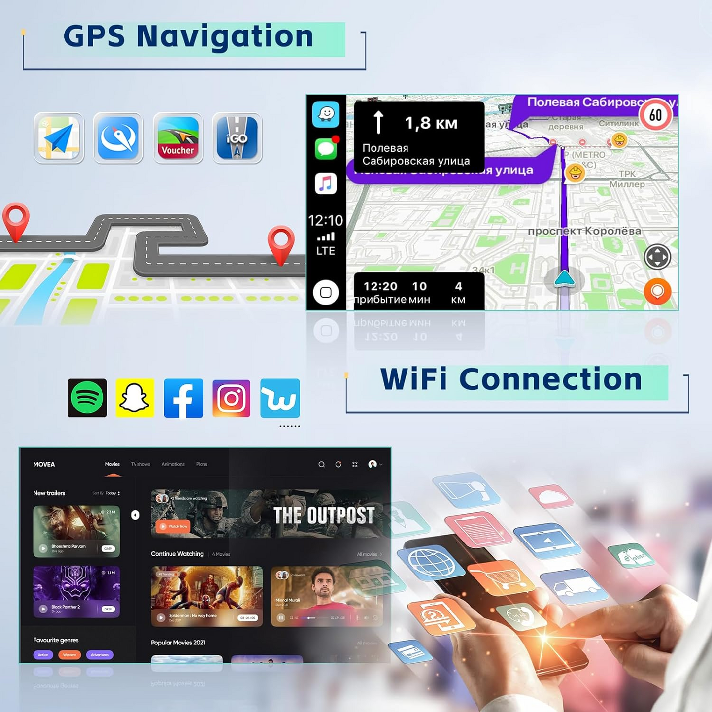 9 inch Car Android Radio Player 4GB/64GB - Medaid International