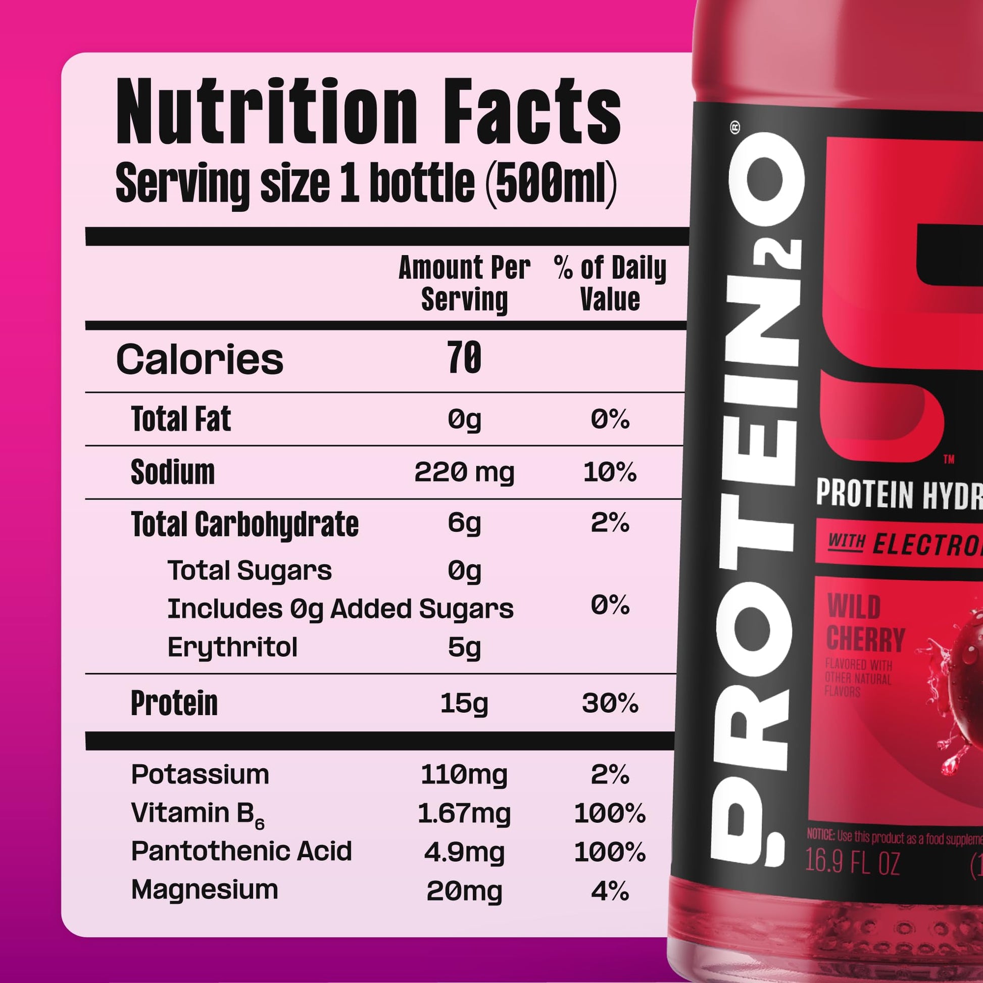 Protein2o Hydration Drink - 2-in-1 Liquid Clear Whey Protein Isolate and Electrolyte Drink - 15g Protein, Vitamins B5, B6 - Post-Workout Recovery - 16.9 Fl Oz - 12 Count Flavor Fusion Variety Pack - Medaid International