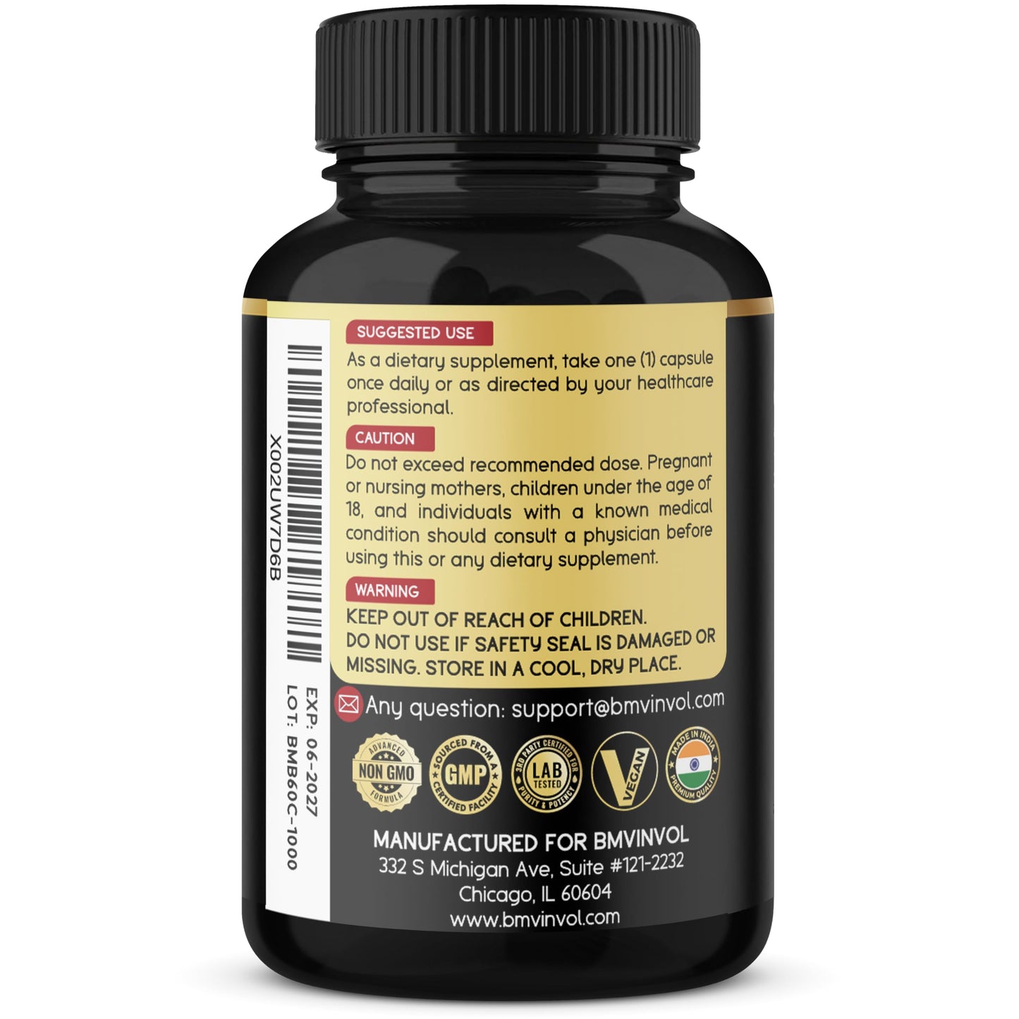 Berberine with Ceylon Cinnamon, Turmeric, Milk Thistle, Artichoke, Black Pepper - 60 Count - Pack of 1 - Medaid International