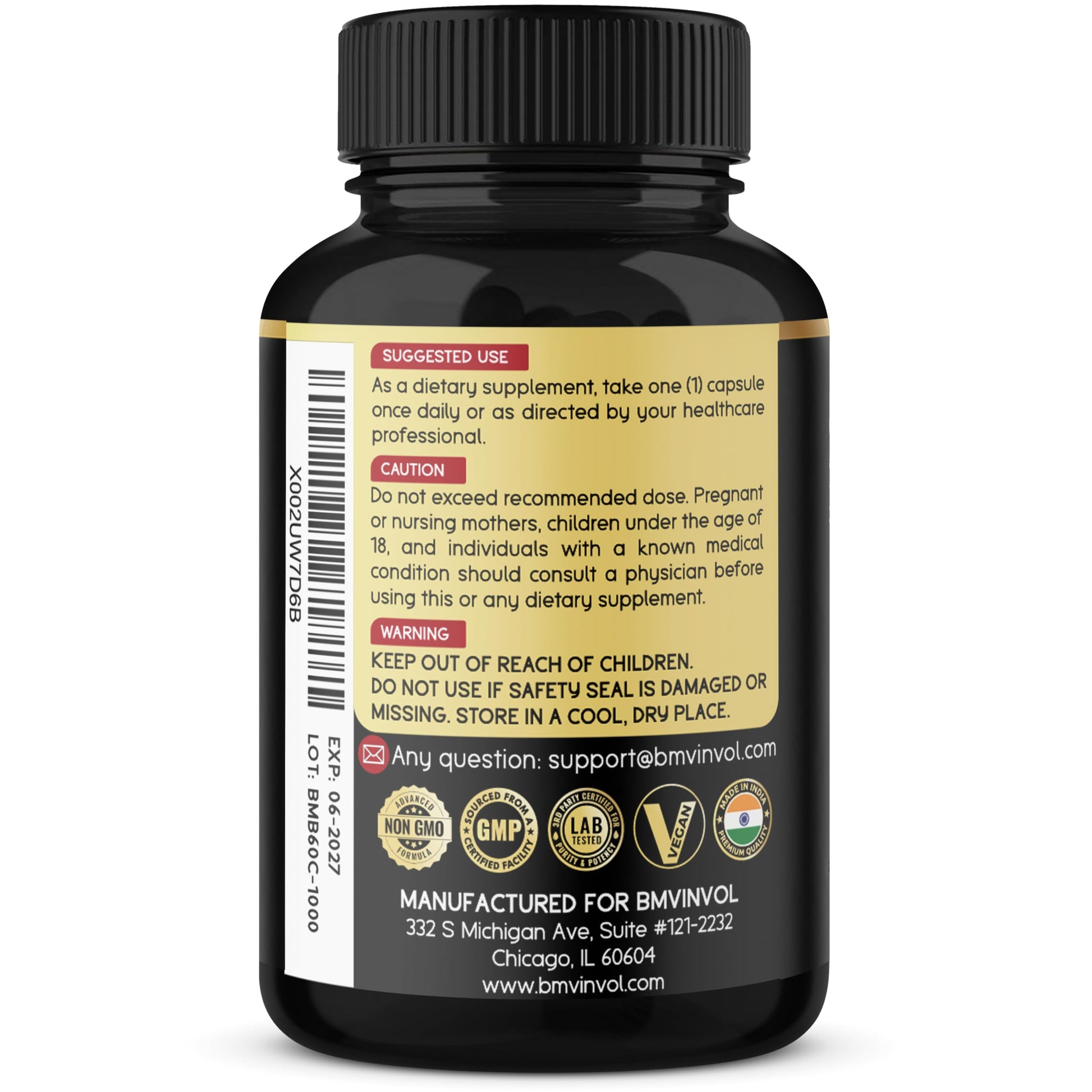 Berberine with Ceylon Cinnamon, Turmeric, Milk Thistle, Artichoke, Black Pepper - 60 Count - Pack of 1 - Medaid International