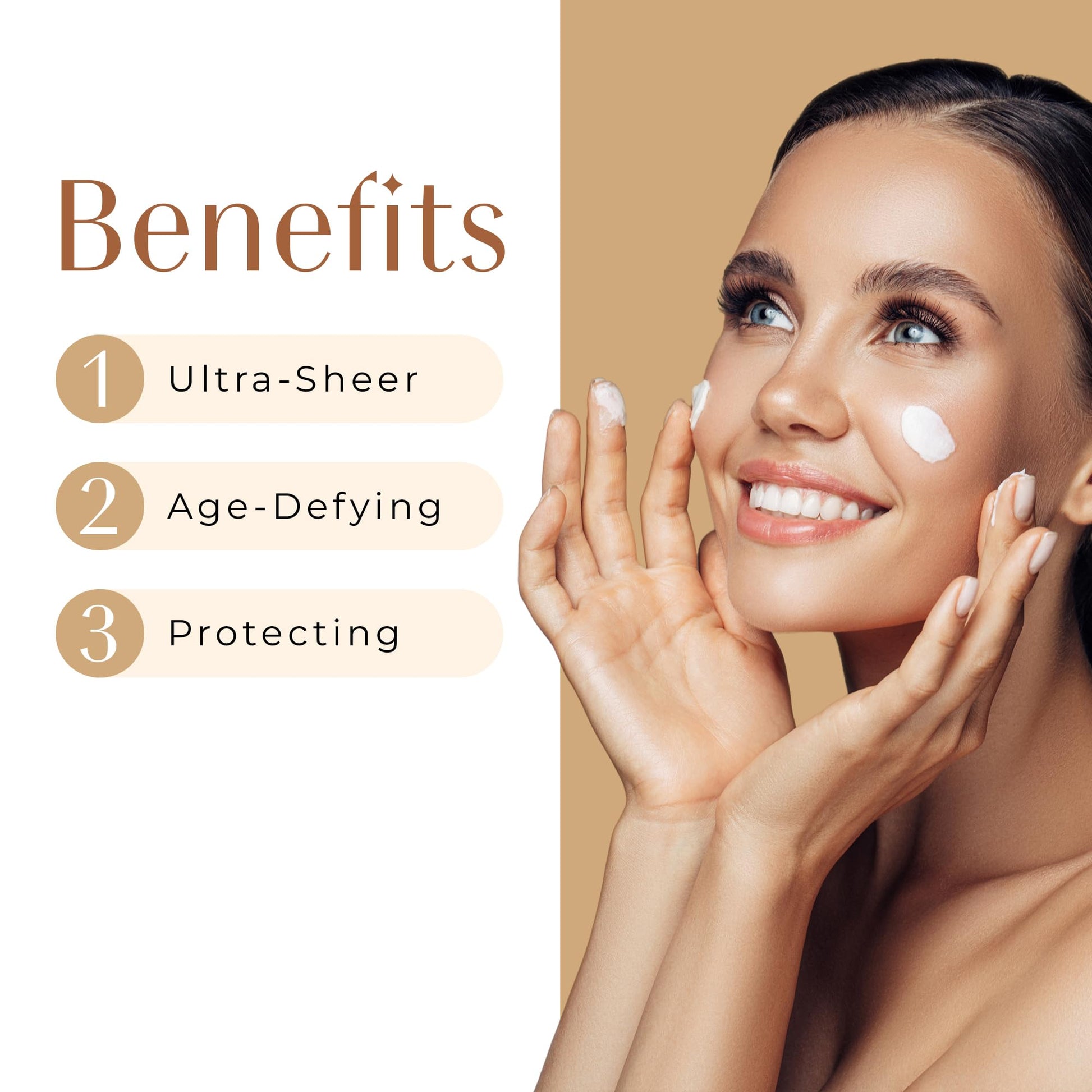 In The Spotlight SPF 50 Sun Protection and Skincare Enhancer, Facial Skin Care Product with Hyaluronic Acid, Sun Screen Protector for Faces, Personal Face Sunscreen Regimen - Medaid International